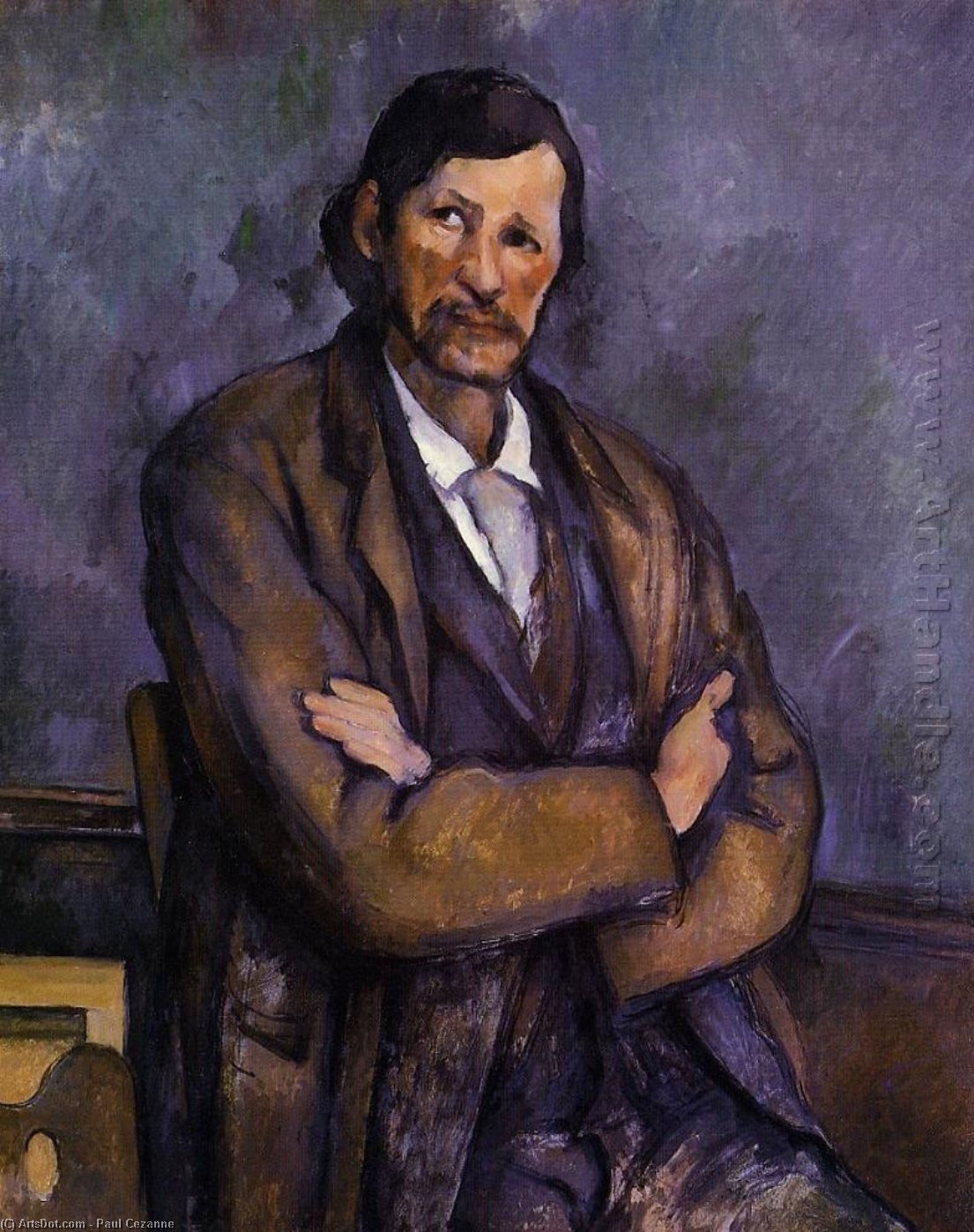 Holen Museumsqualität Prints Mann mit gekreuzten Armen, 1900 von Paul Cezanne (1839-1906, France) | ArtsDot.com