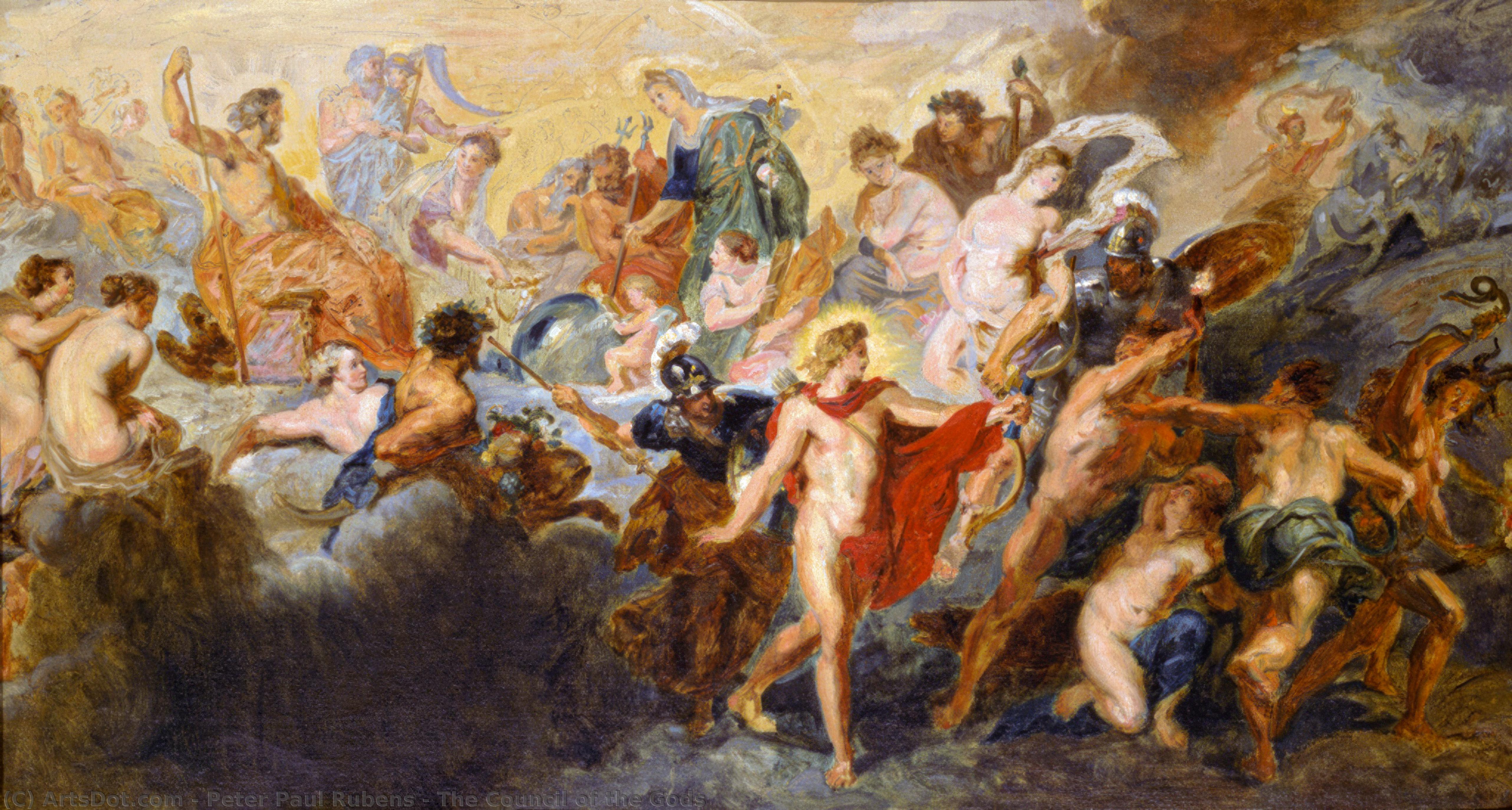 Ordinare Riproduzioni Di Belle Arti Il Concilio degli Dei, 1624 di Peter Paul Rubens (1577-1640, Germany) | ArtsDot.com