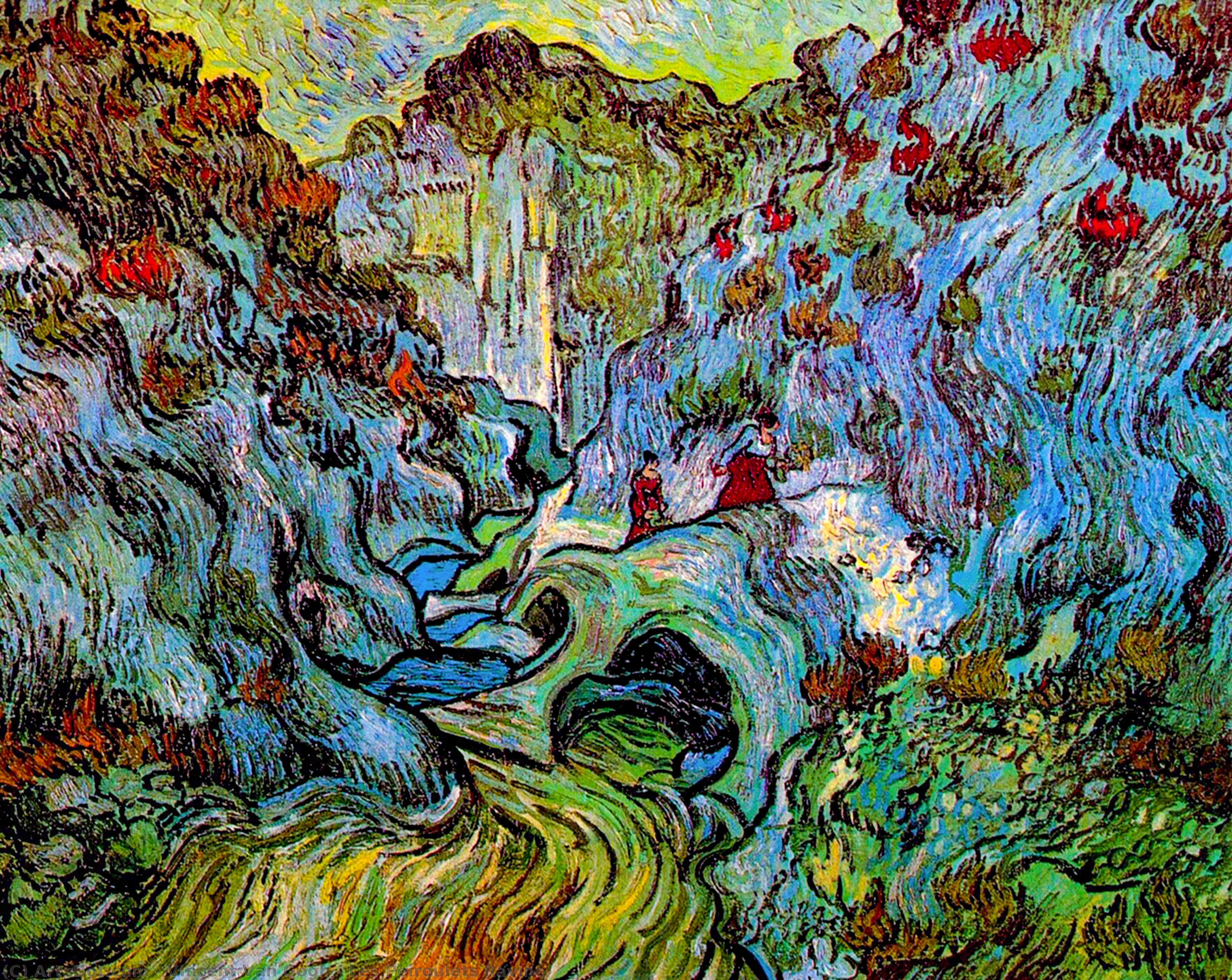 順序 油絵 レ・ピルーレット・ラバイン, 1889 バイ Vincent Van Gogh (1853-1890, Netherlands) | ArtsDot.com