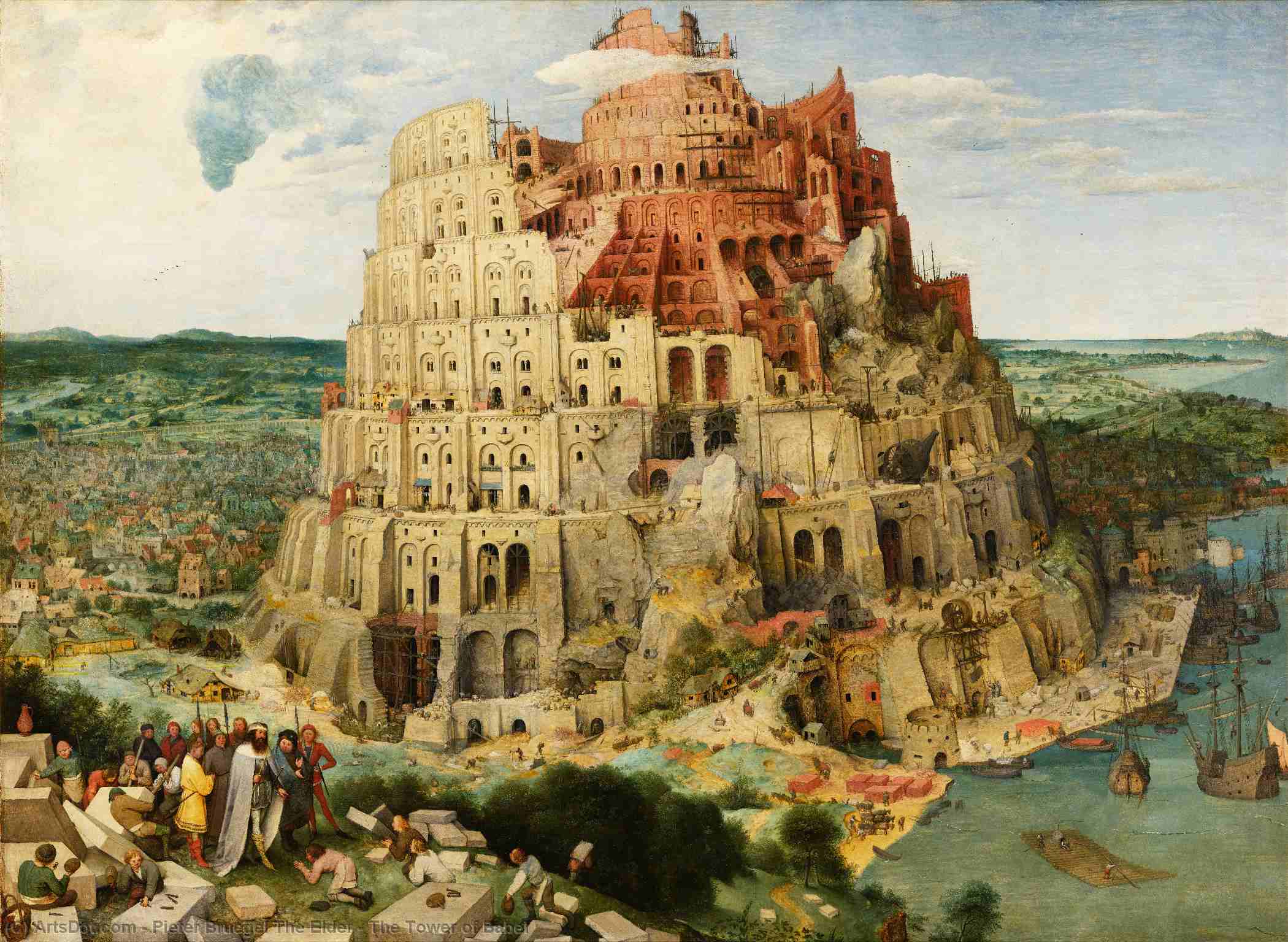Order Oil Painting Replica The Tower of Babel, 1563 by Pieter Bruegel The Elder (1525-1569, Belgium) | ArtsDot.com