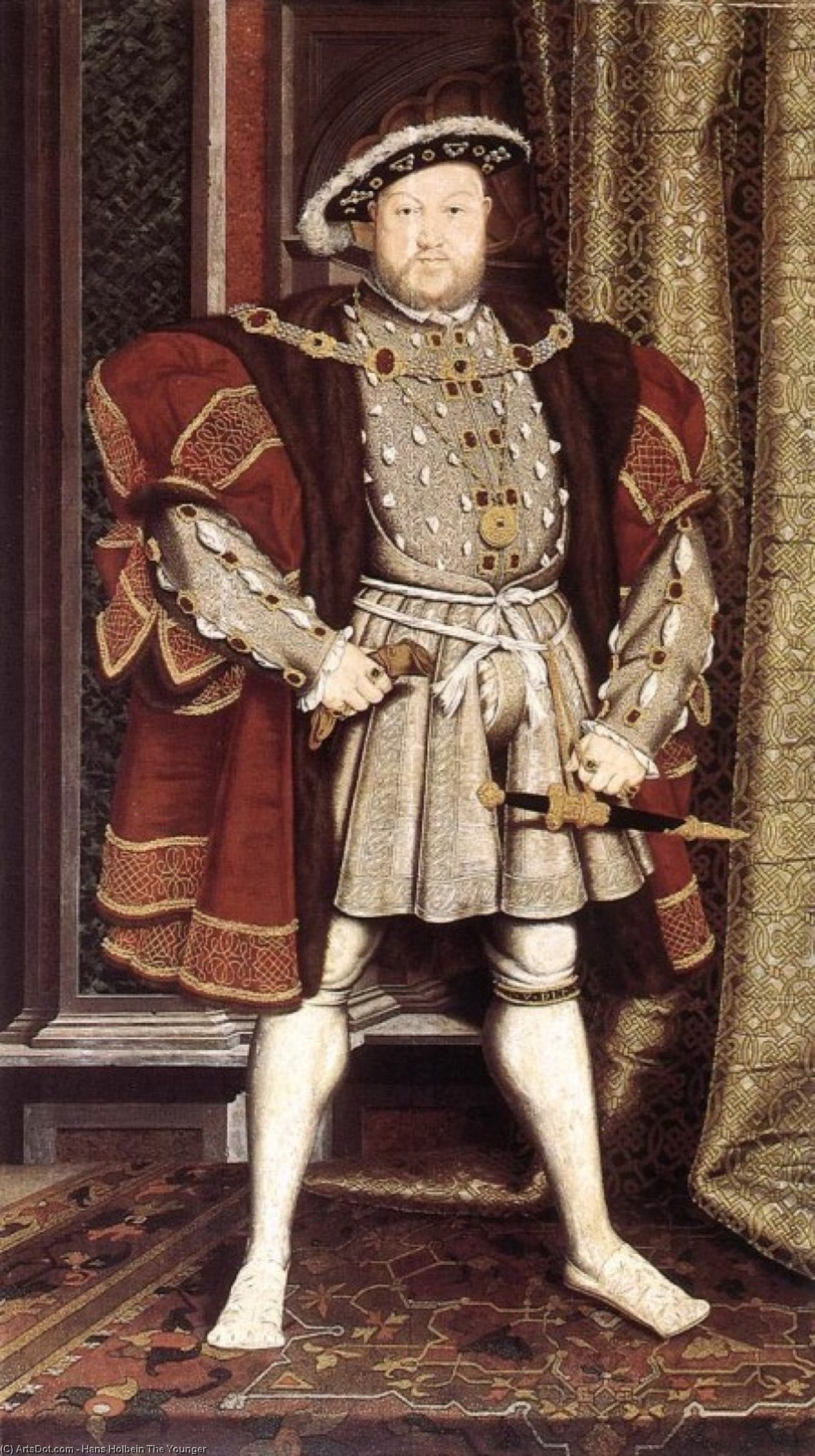 Order Oil Painting Replica Henry VIII, 1537 by Hans Holbein The Younger (1497-1543, Italy) | ArtsDot.com