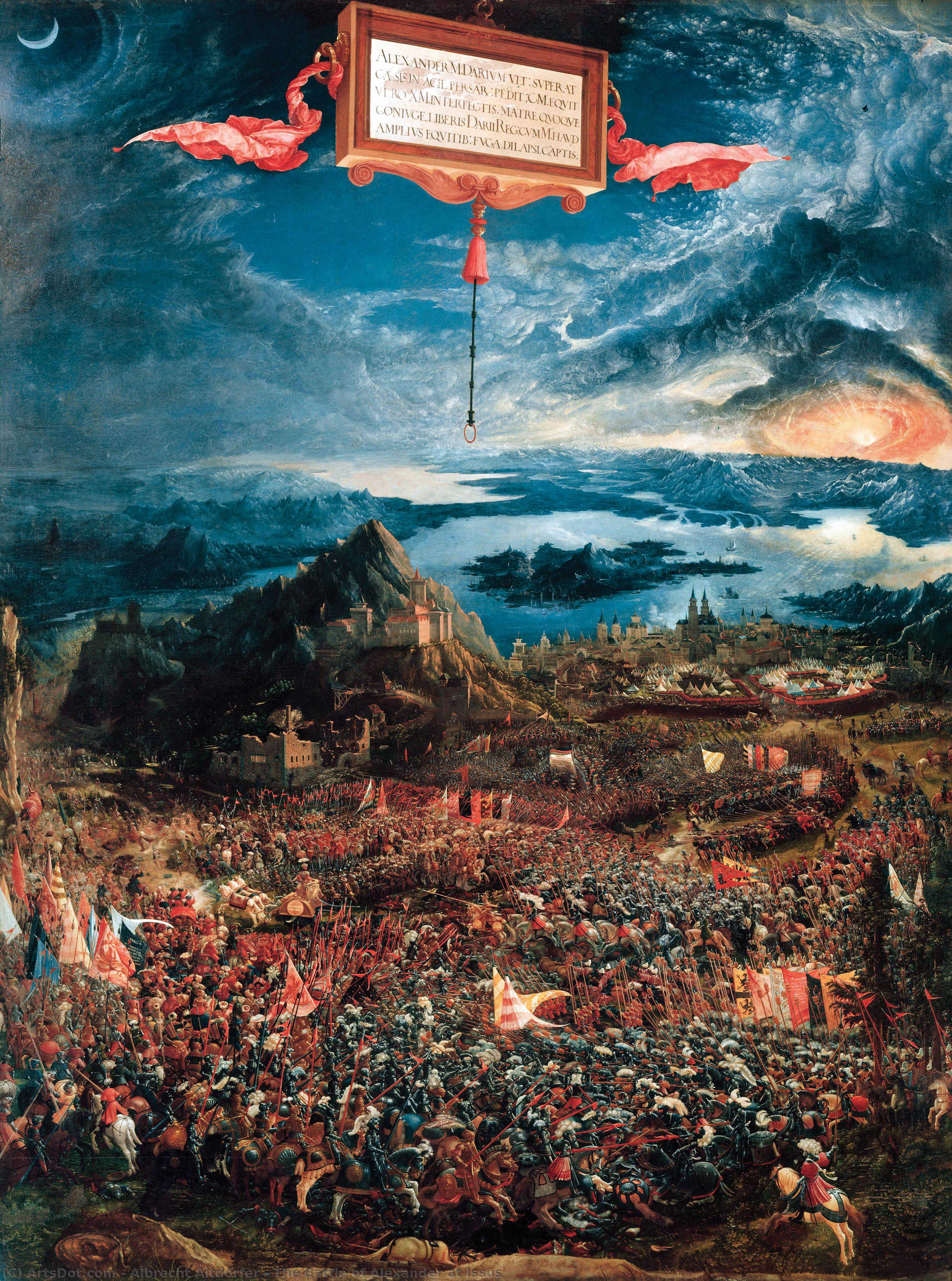 Buy Museum Art Reproductions The Battle of Alexander at Issus, 1529 by Albrecht Altdorfer (1480-1538, Germany) | ArtsDot.com