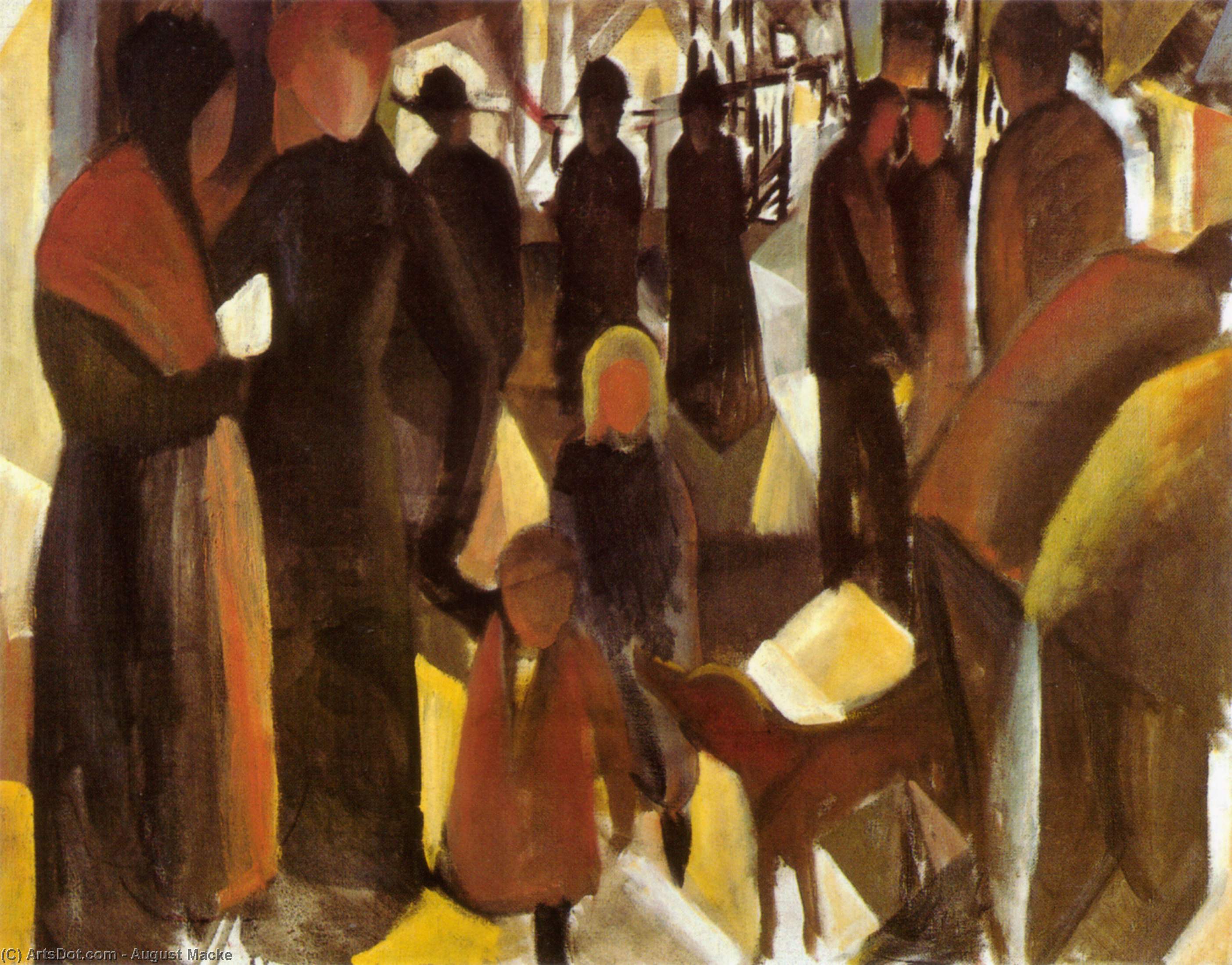 Pedir Reproducciones De Pinturas Toma de marcha, 1914 de August Macke (1887-1914, Germany) | ArtsDot.com