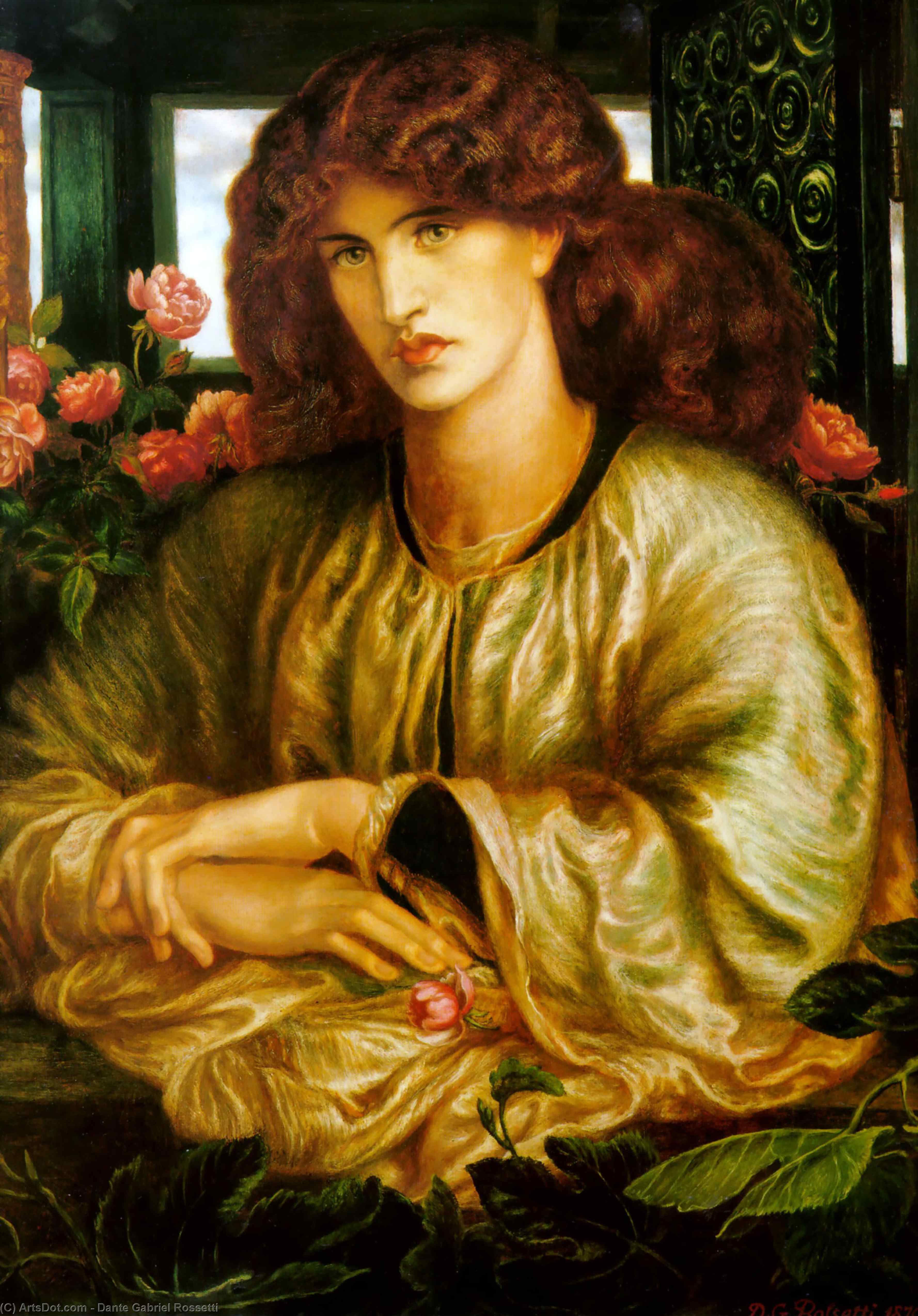 Order Artwork Replica La Donna Della Finestra, 1879 by Dante Gabriel Rossetti | ArtsDot.com