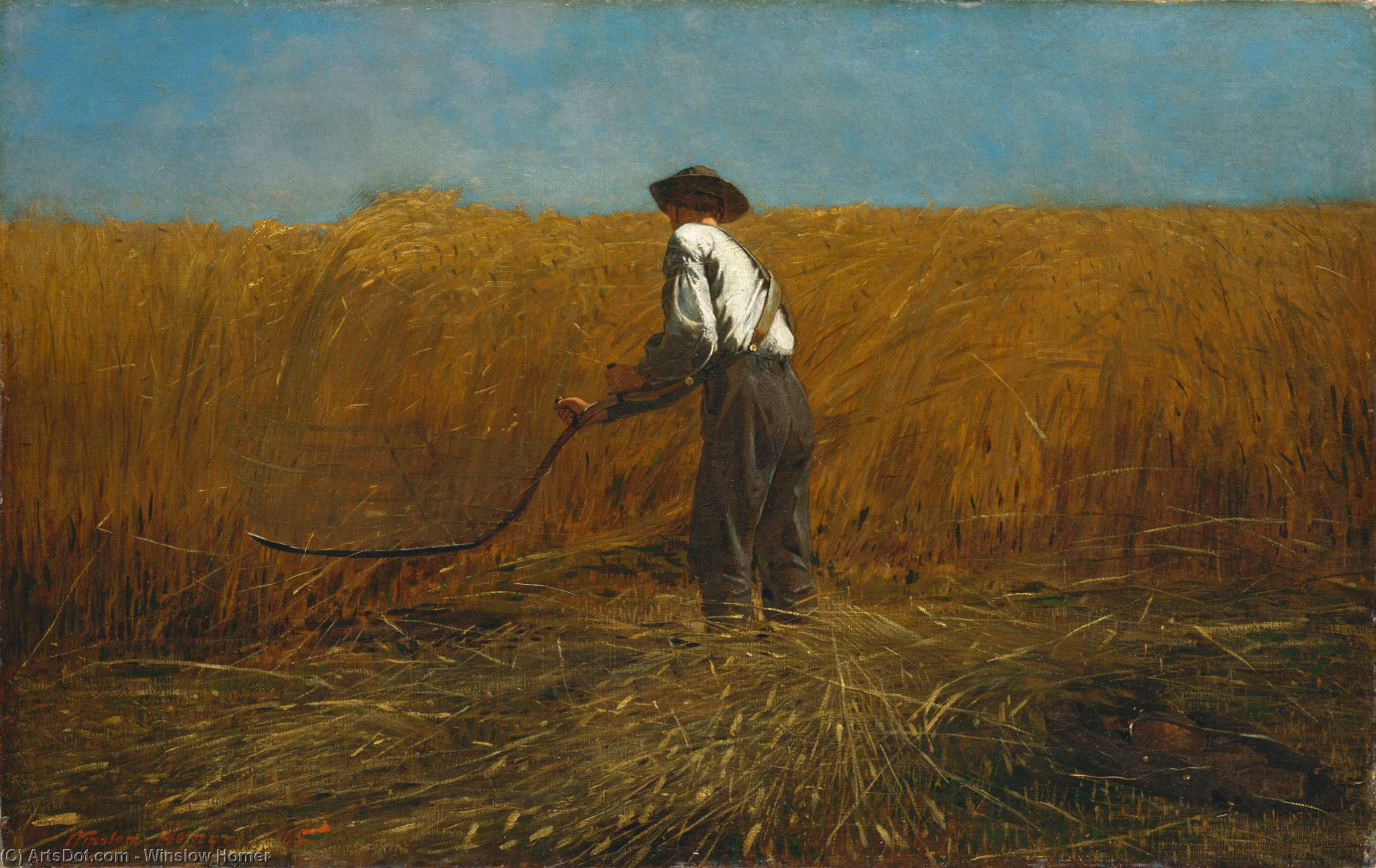 顺序 油畫 新领域的退伍军人, 1865 通过 Winslow Homer (1836-1910, United States) | ArtsDot.com