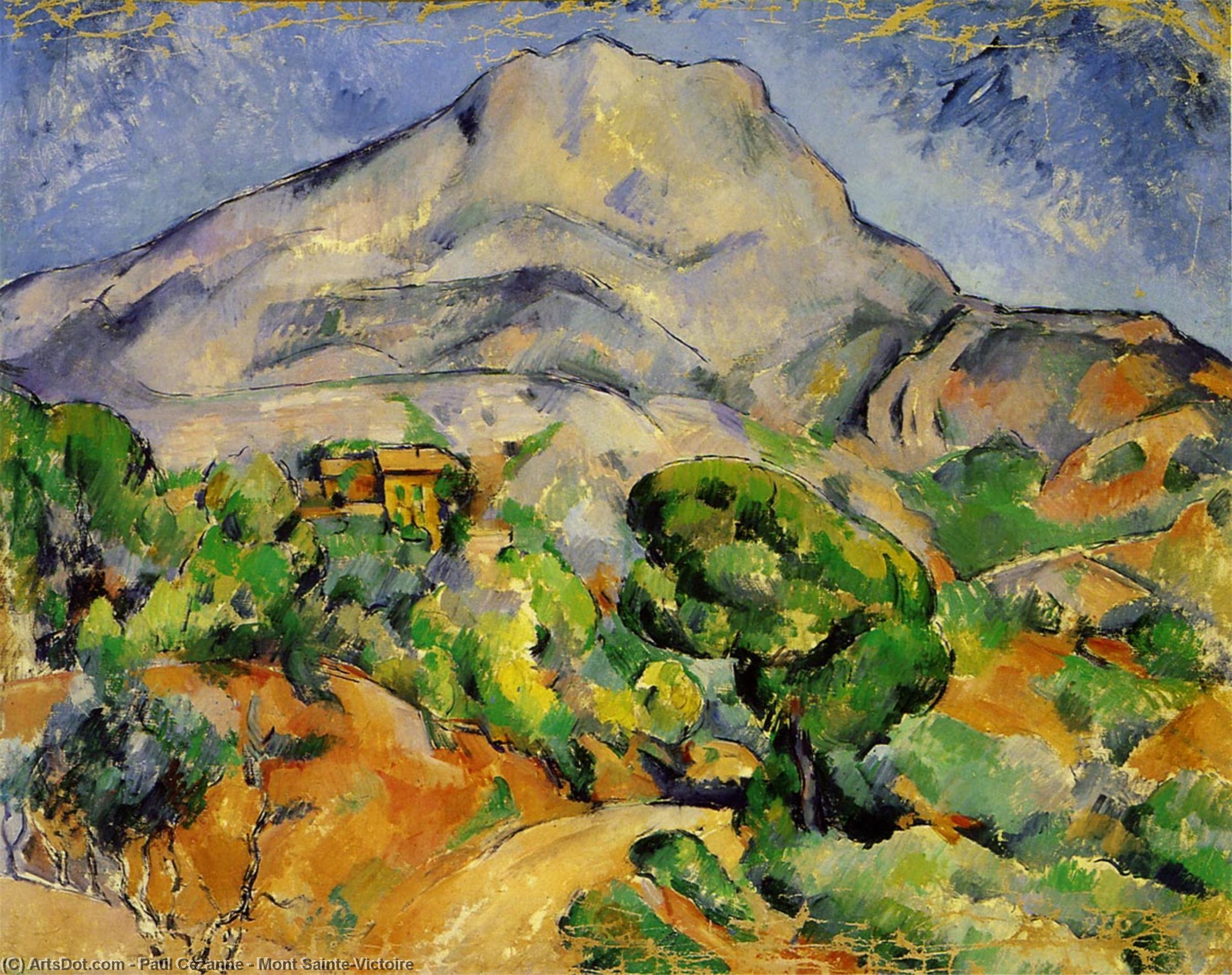 順序 油絵 モン・セイン・ヴィクトワール, 1900 バイ Paul Cezanne (1839-1906, France) | ArtsDot.com