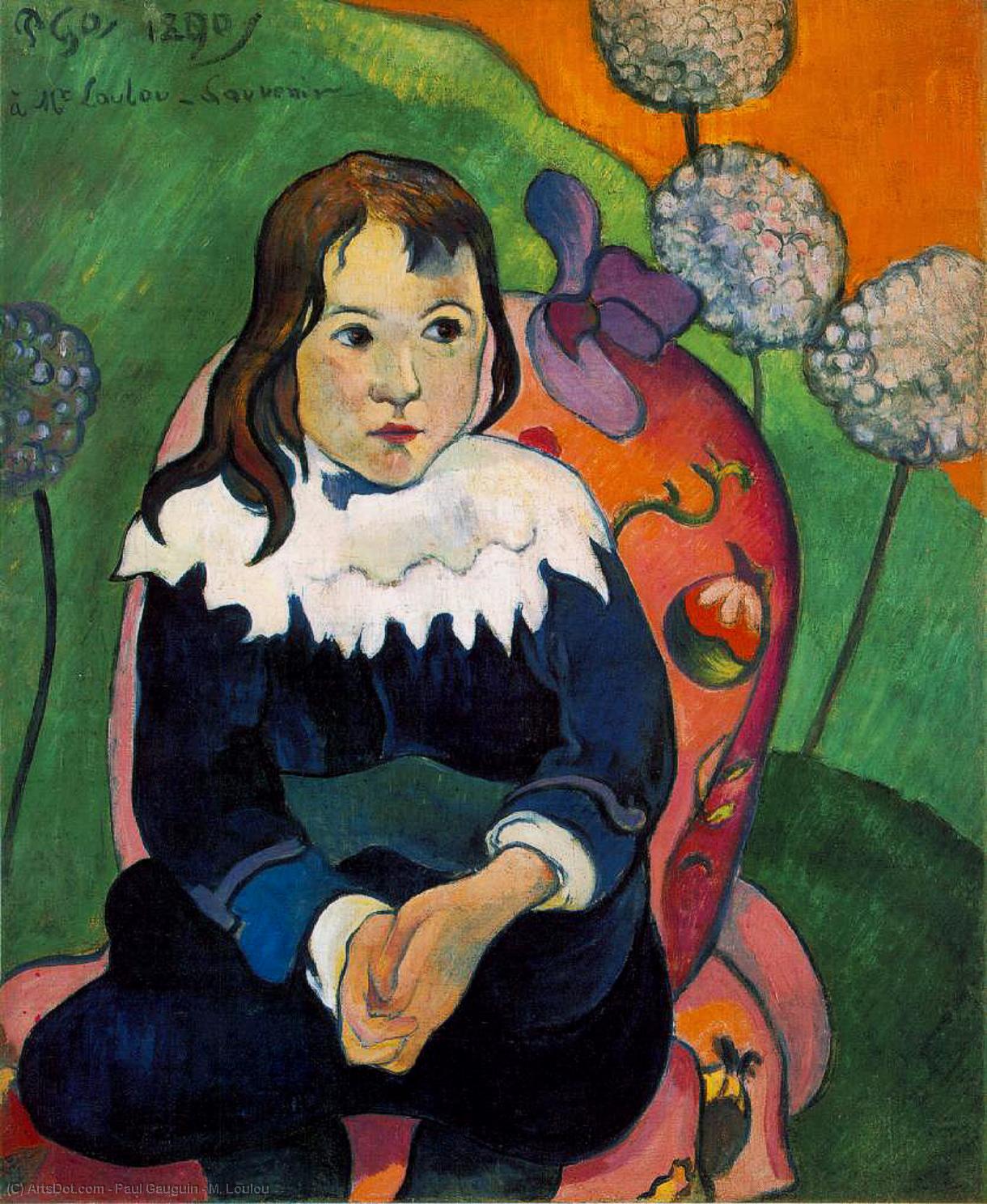 Ordinare Riproduzioni D'arte M. Loulou, 1890 di Paul Gauguin (1848-1903, France) | ArtsDot.com