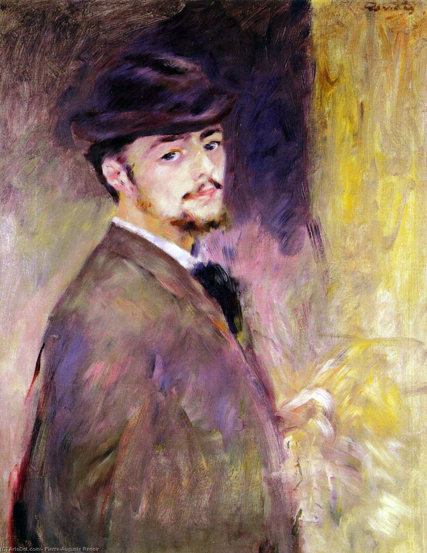 Order Artwork Replica Self-Portrait at the Age of Thirty Five, 1876 by Pierre-Auguste Renoir (1841-1919, France) | ArtsDot.com