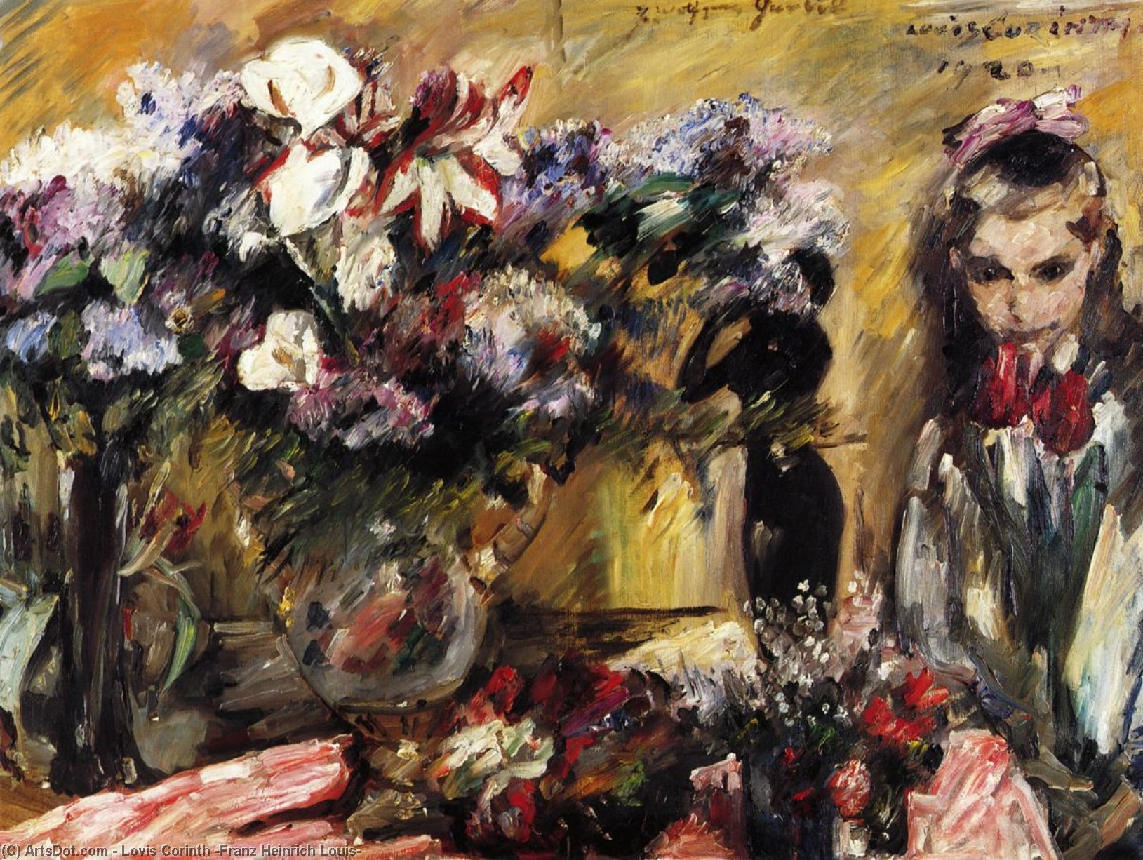 Comprar Reproducciones De Arte Del Museo Flores y Wilhelmine, 1920 de Lovis Corinth (Franz Heinrich Louis) (1858-1925, Netherlands) | ArtsDot.com