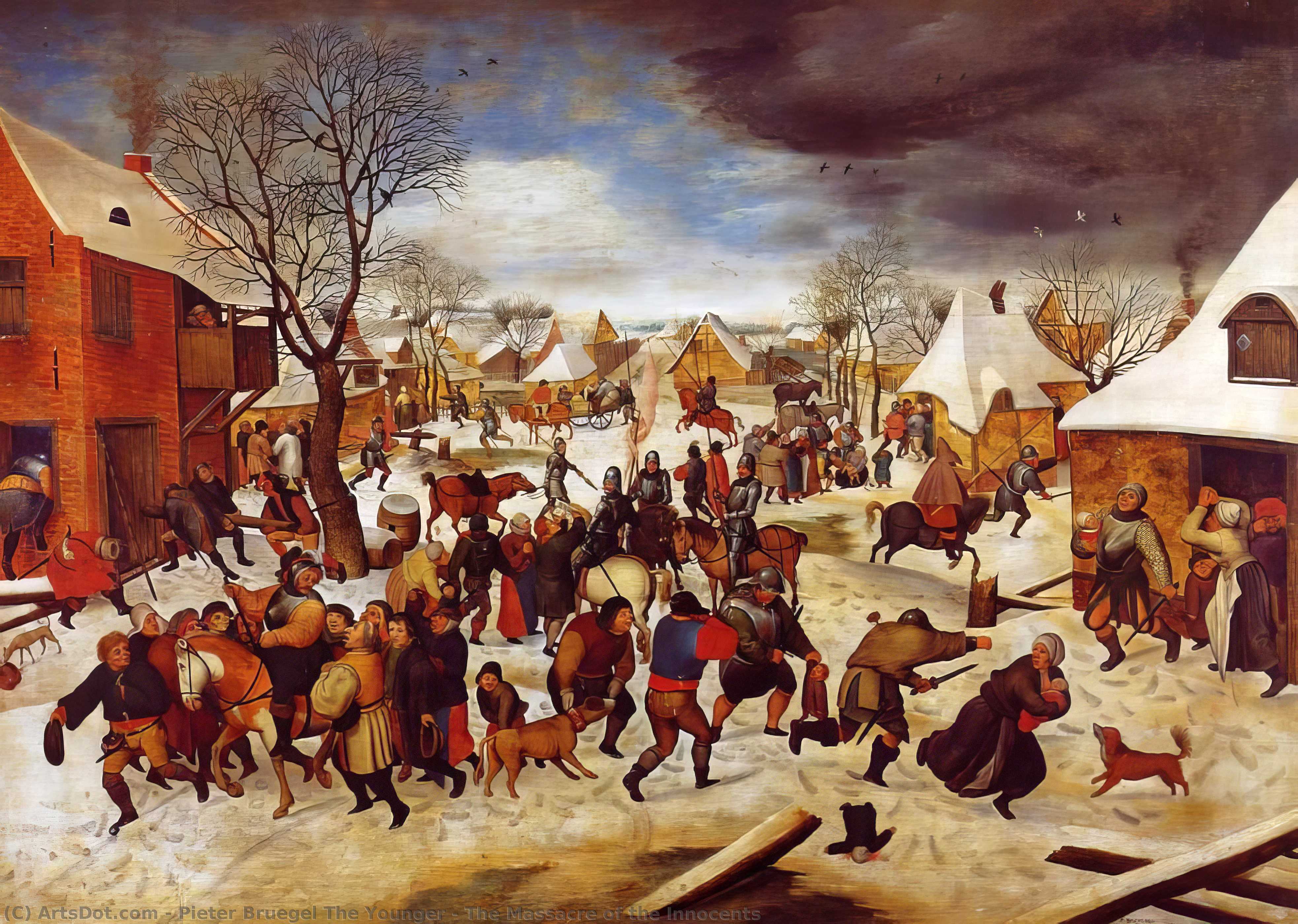 順序 油絵 イノセントの虐殺, 1567 バイ Pieter Bruegel The Younger (1525-1569, Belgium) | ArtsDot.com