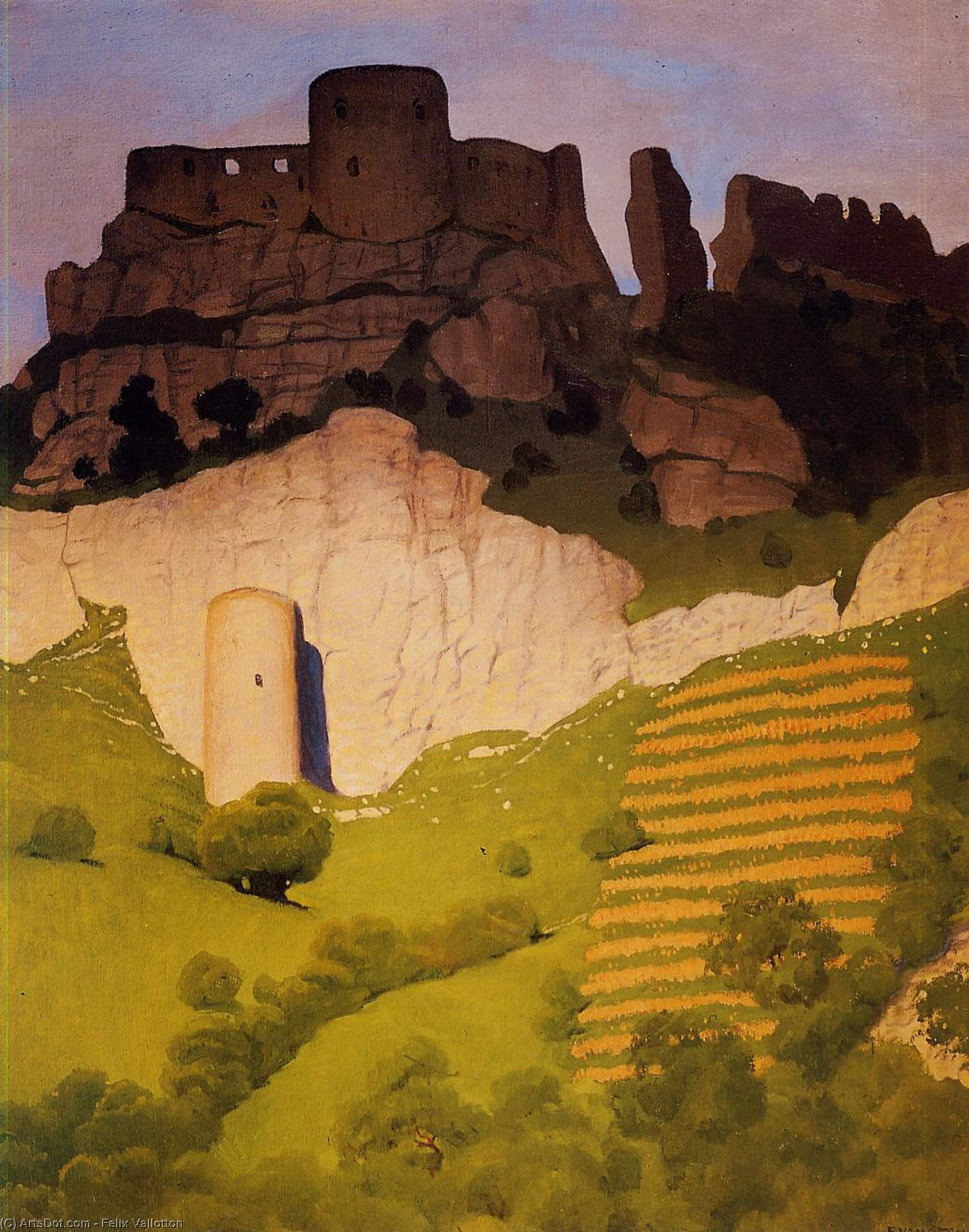 Buy Museum Art Reproductions Chateau Gaillard at Andelys, 1924 by Felix Vallotton (1865-1925, Switzerland) | ArtsDot.com