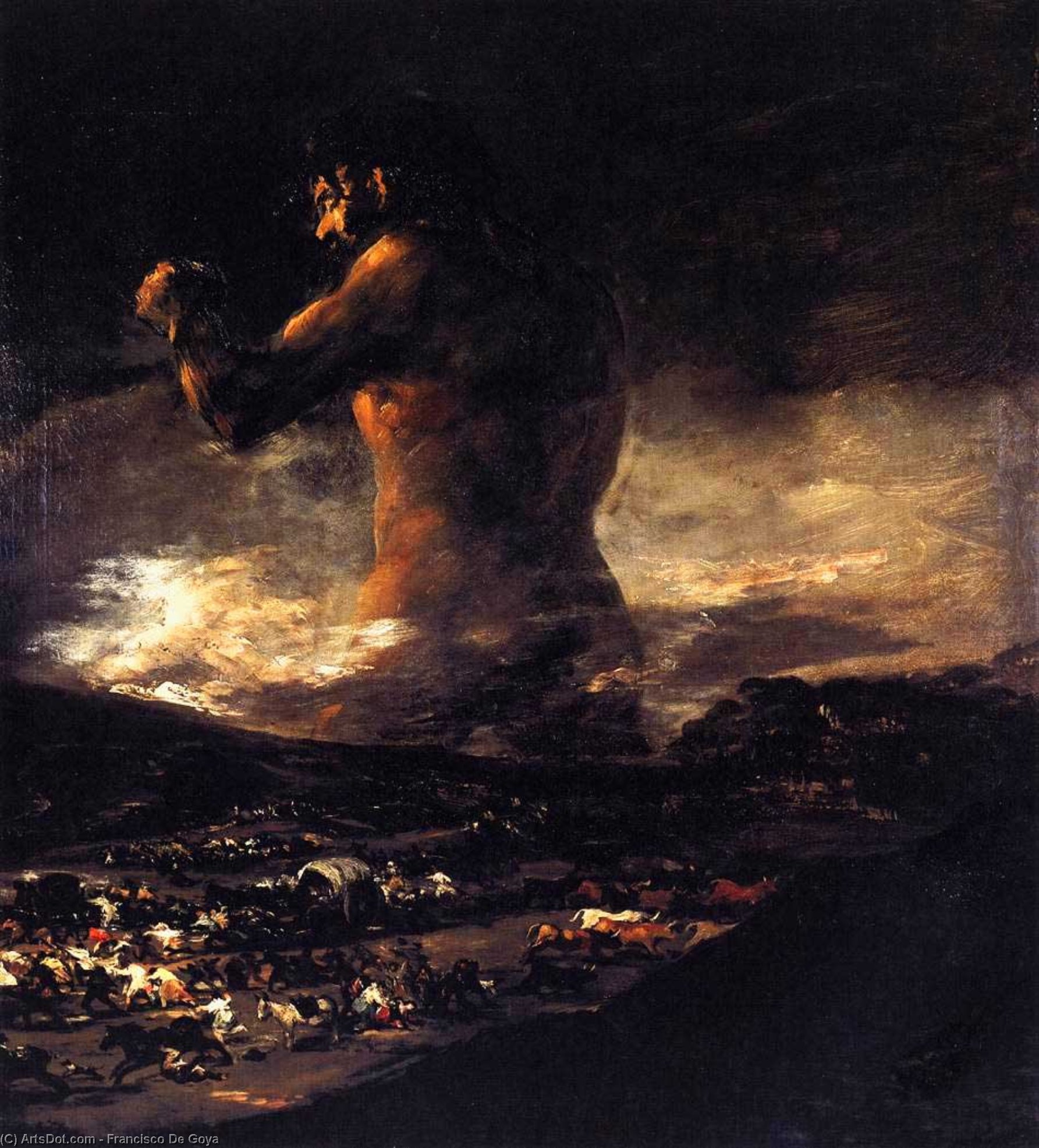顺序 藝術再現 科洛萨斯, 1812 通过 Francisco De Goya (1746-1828, Spain) | ArtsDot.com