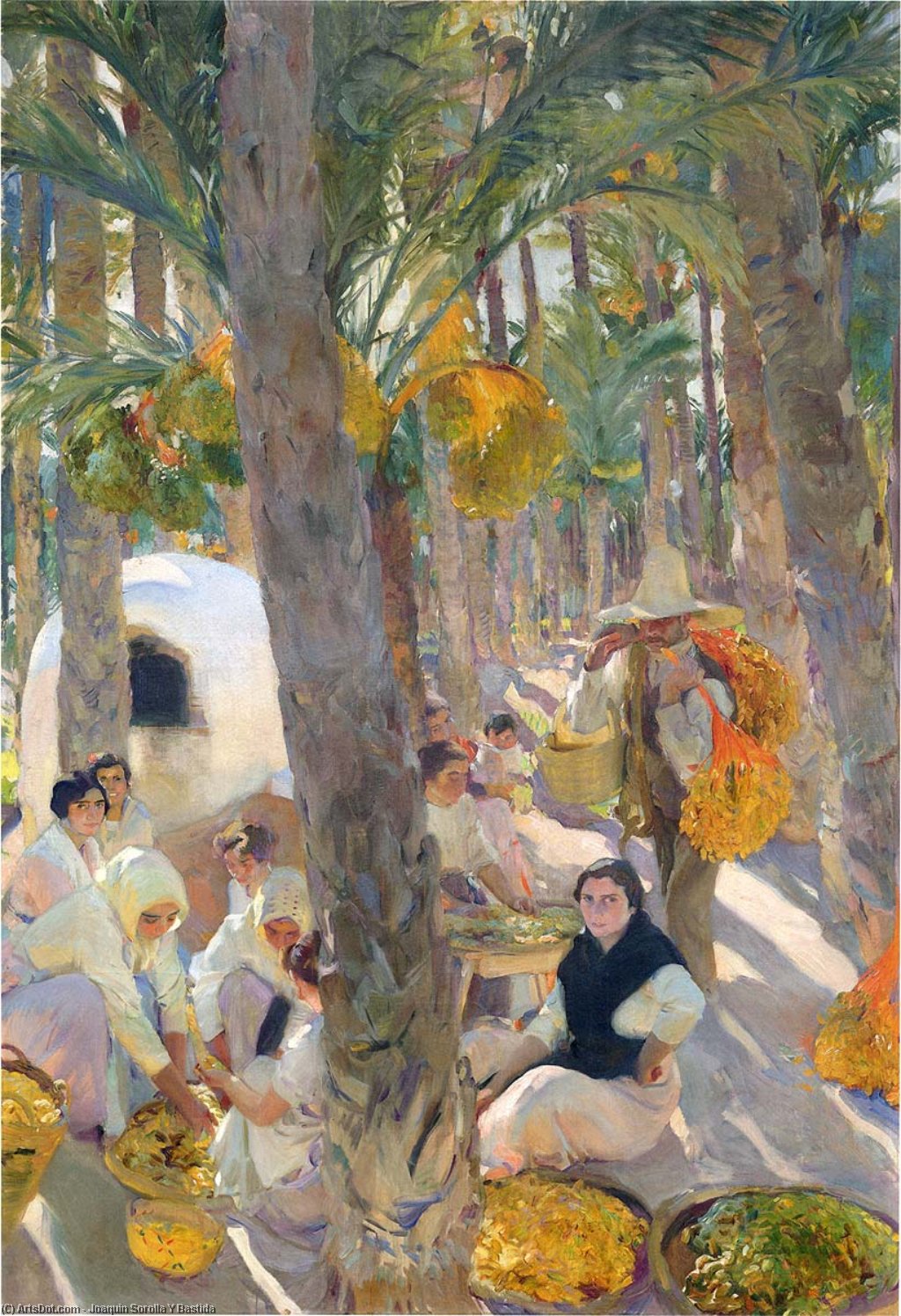 Order Art Reproductions Elche, The Palm Grove, 1918 by Joaquin Sorolla Y Bastida (1863-1923, Spain) | ArtsDot.com