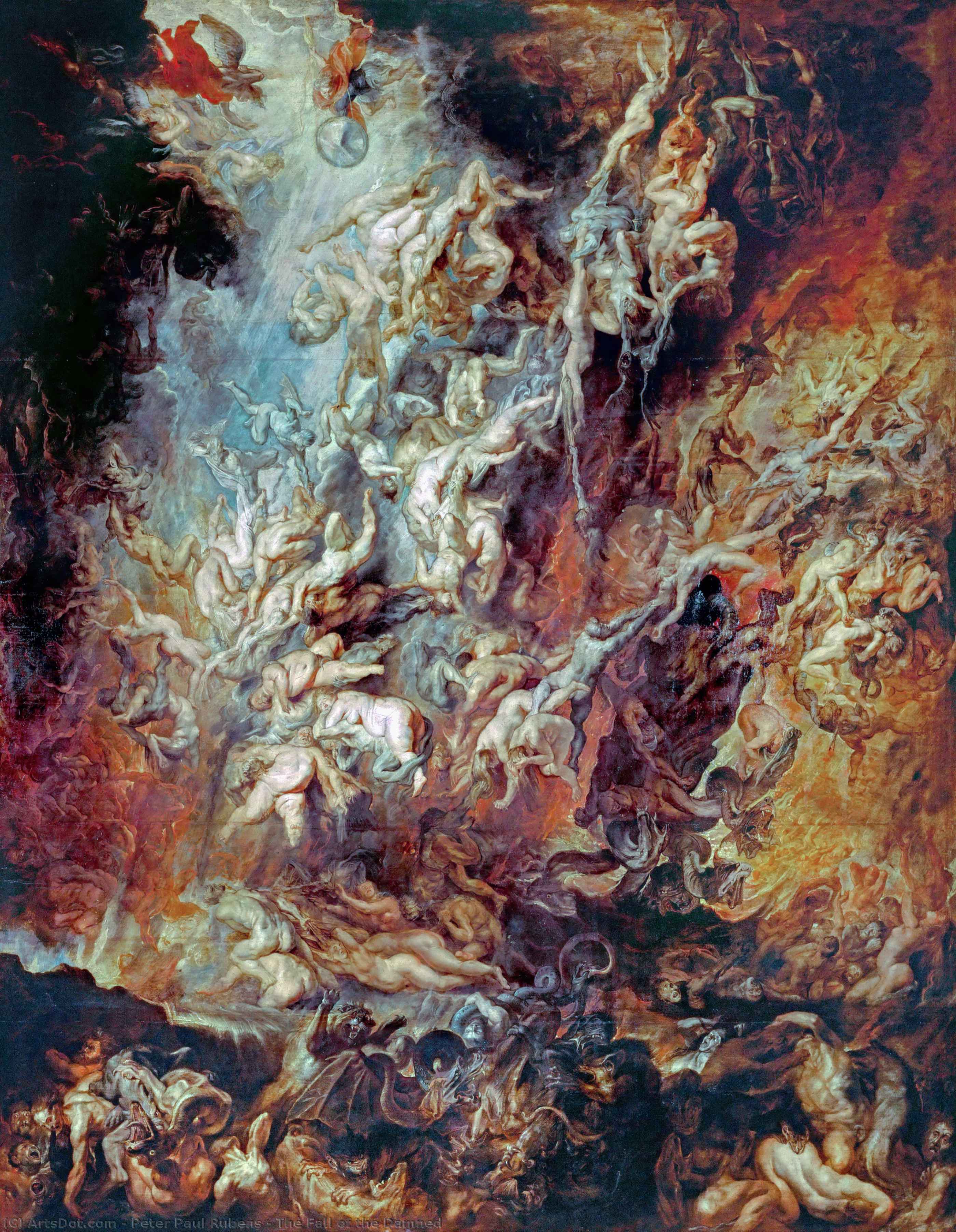 Order Artwork Replica The Fall of the Damned, 1620 by Peter Paul Rubens (1577-1640, Germany) | ArtsDot.com