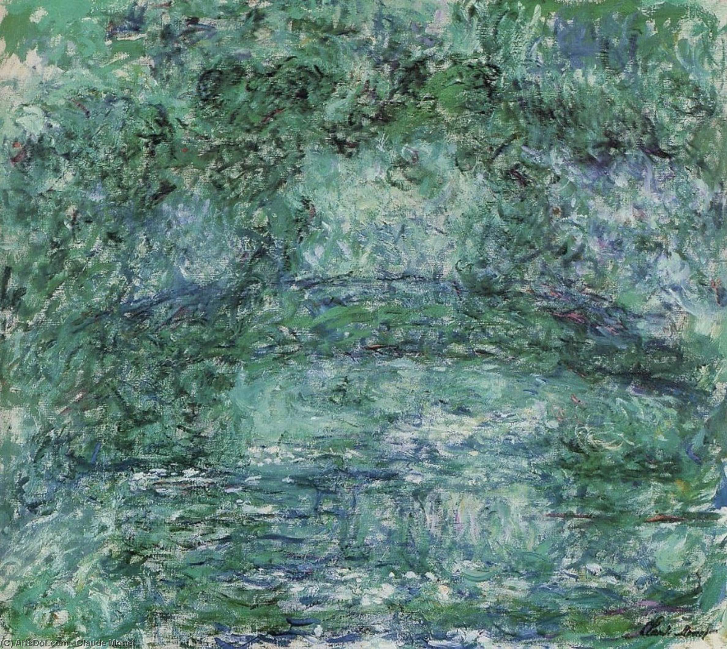 Order Art Reproductions The Japanese Bridge, 1918 by Claude Monet (1840-1926, France) | ArtsDot.com