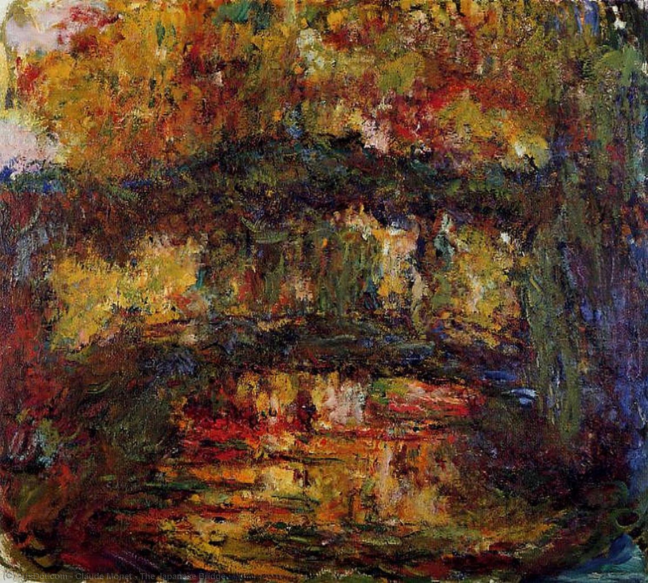 Pedir Reproducciones De Pinturas El puente japonés, 1918 de Claude Monet (1840-1926, France) | ArtsDot.com