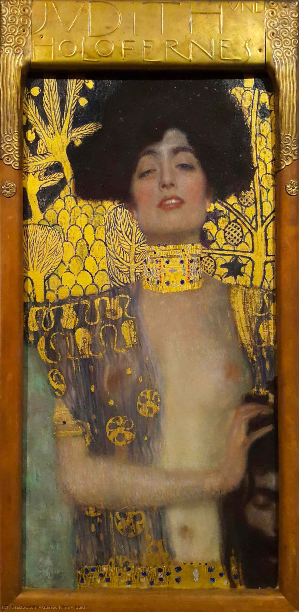 顺序 藝術再現 朱迪丝, 1901 通过 Gustave Klimt (1862-1918, Austria) | ArtsDot.com