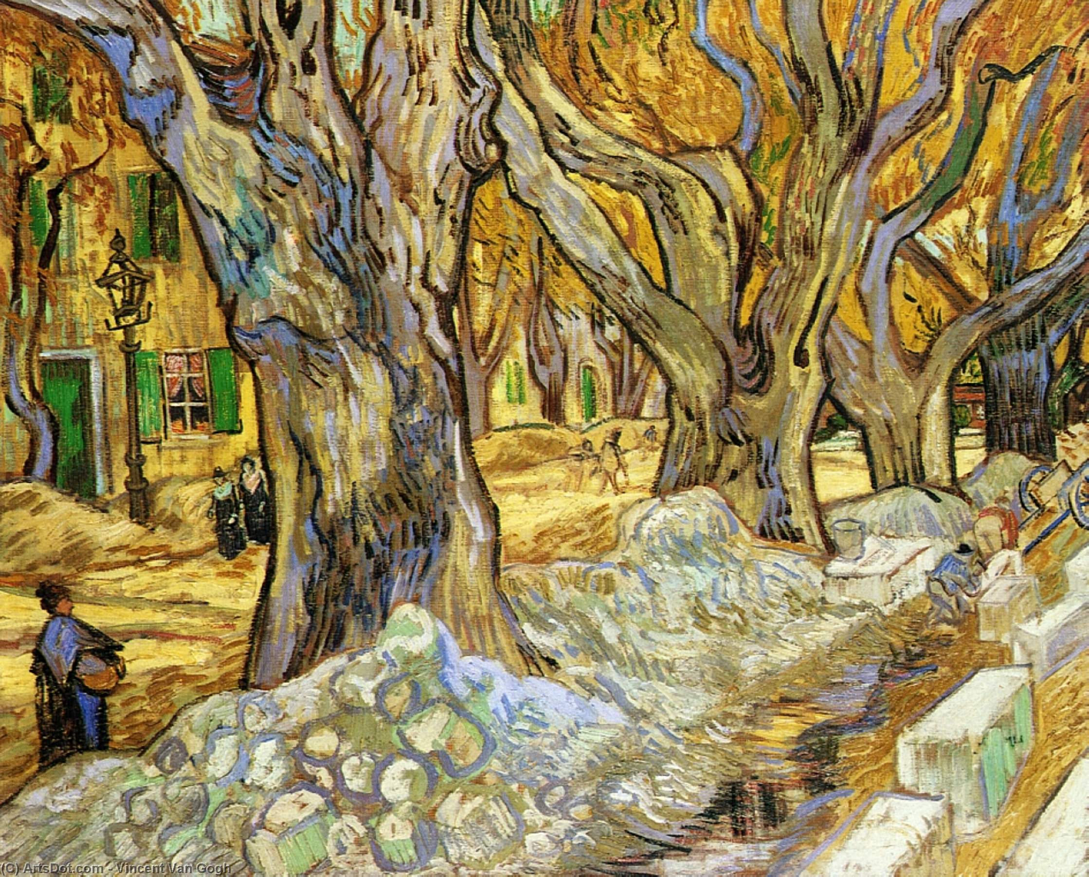 Buy Museum Art Reproductions Large Plane Trees, 1889 by Vincent Van Gogh (1853-1890, Netherlands) | ArtsDot.com