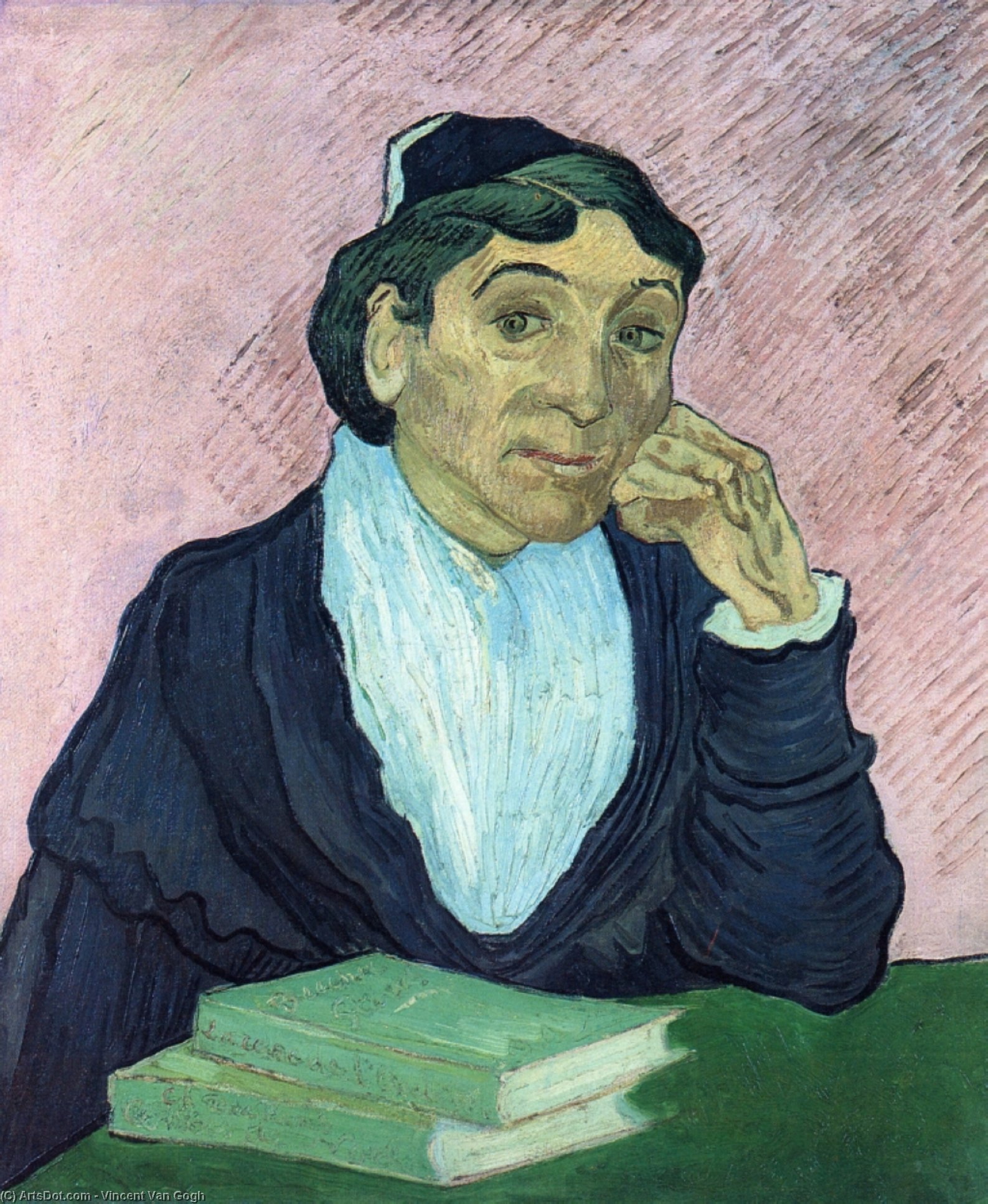 Ordinare Riproduzioni D'arte L`Arlesienne, Ritratto di Madame Ginoux, 1890 di Vincent Van Gogh (1853-1890, Netherlands) | ArtsDot.com
