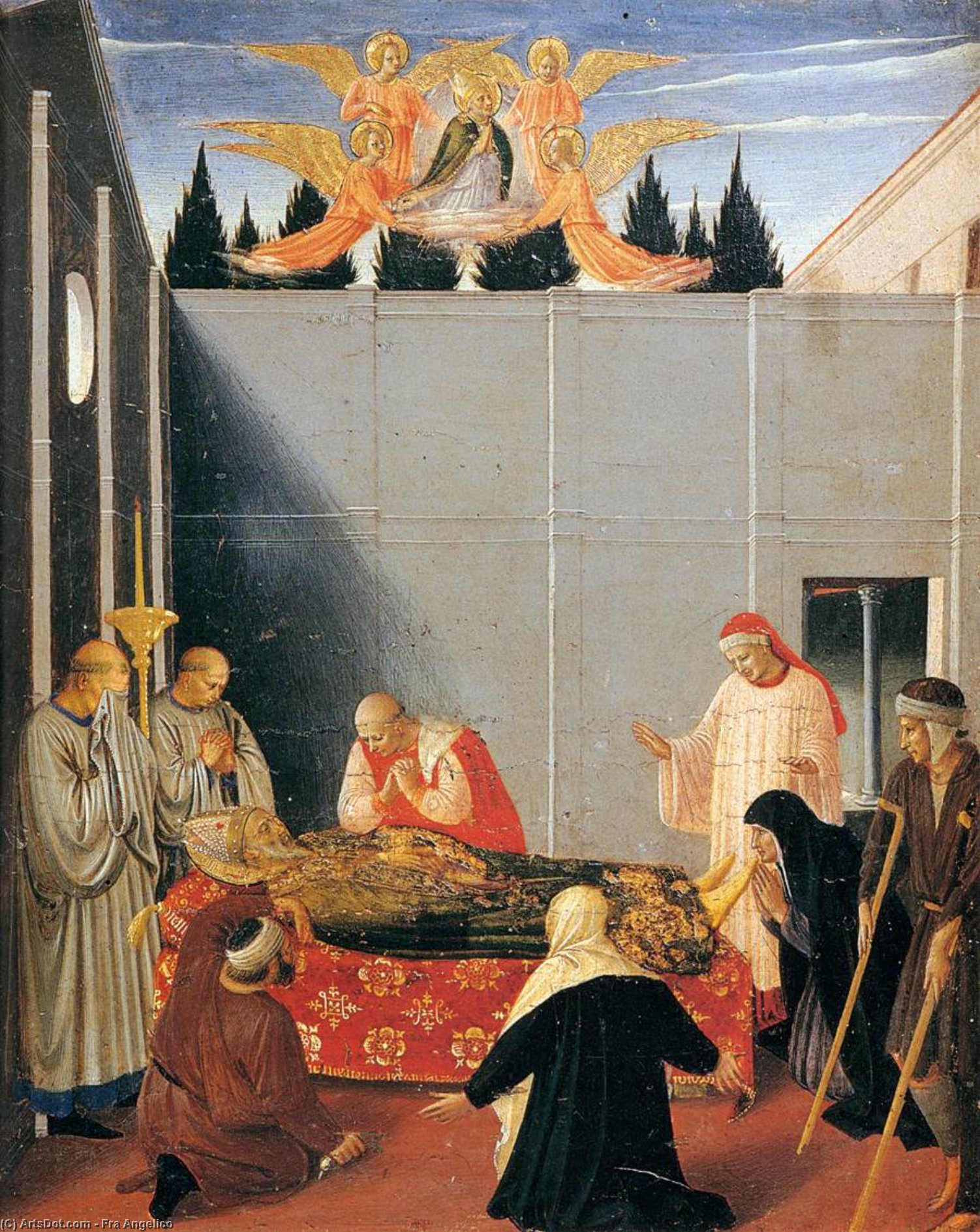 Order Art Reproductions The Story of St Nicholas: The Death of the Saint, 1447 by Fra Angelico (1395-1455, Italy) | ArtsDot.com