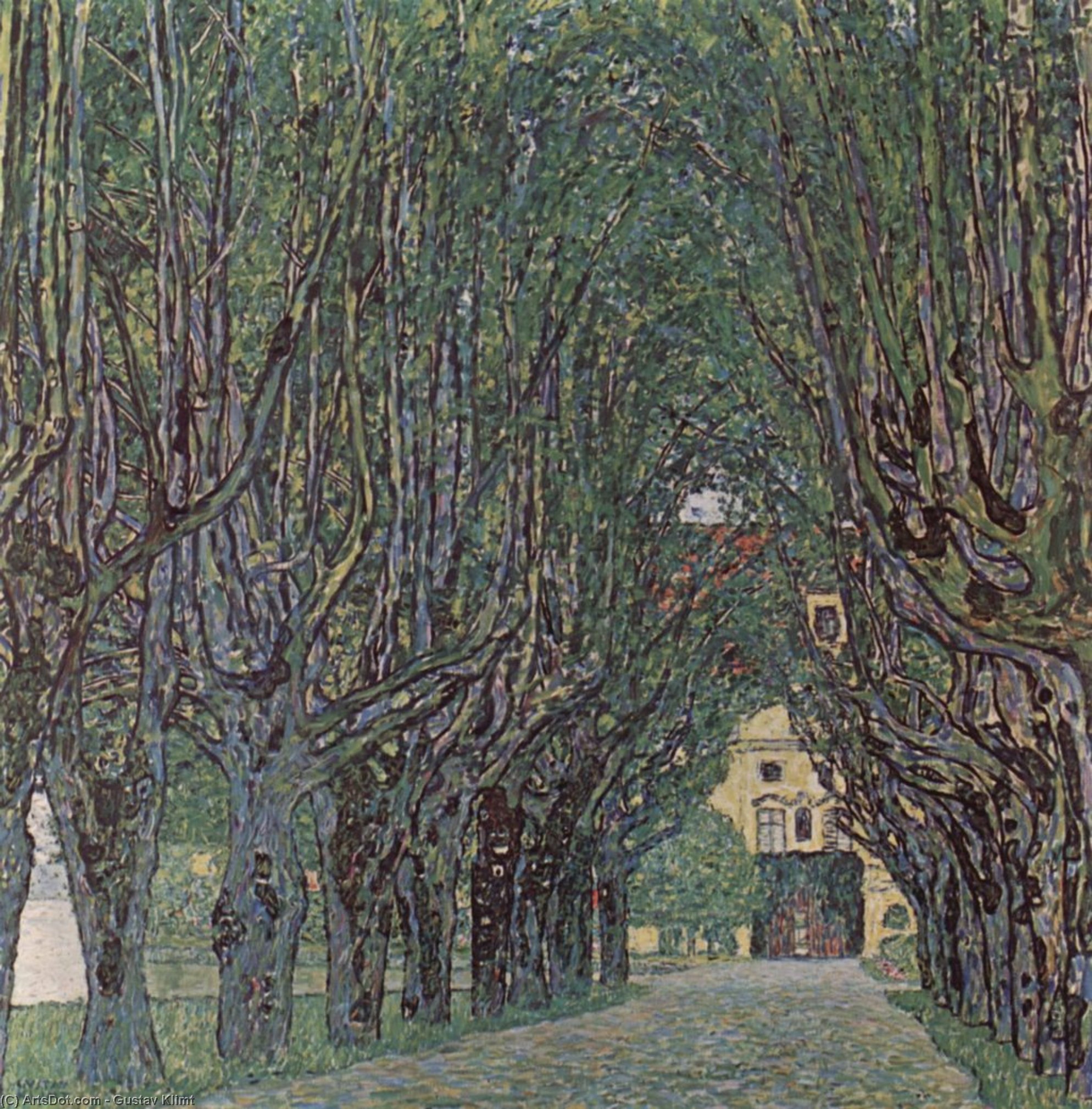 顺序 手工油畫 斯克洛斯·坎默公园大道, 1912 通过 Gustave Klimt (1862-1918, Austria) | ArtsDot.com