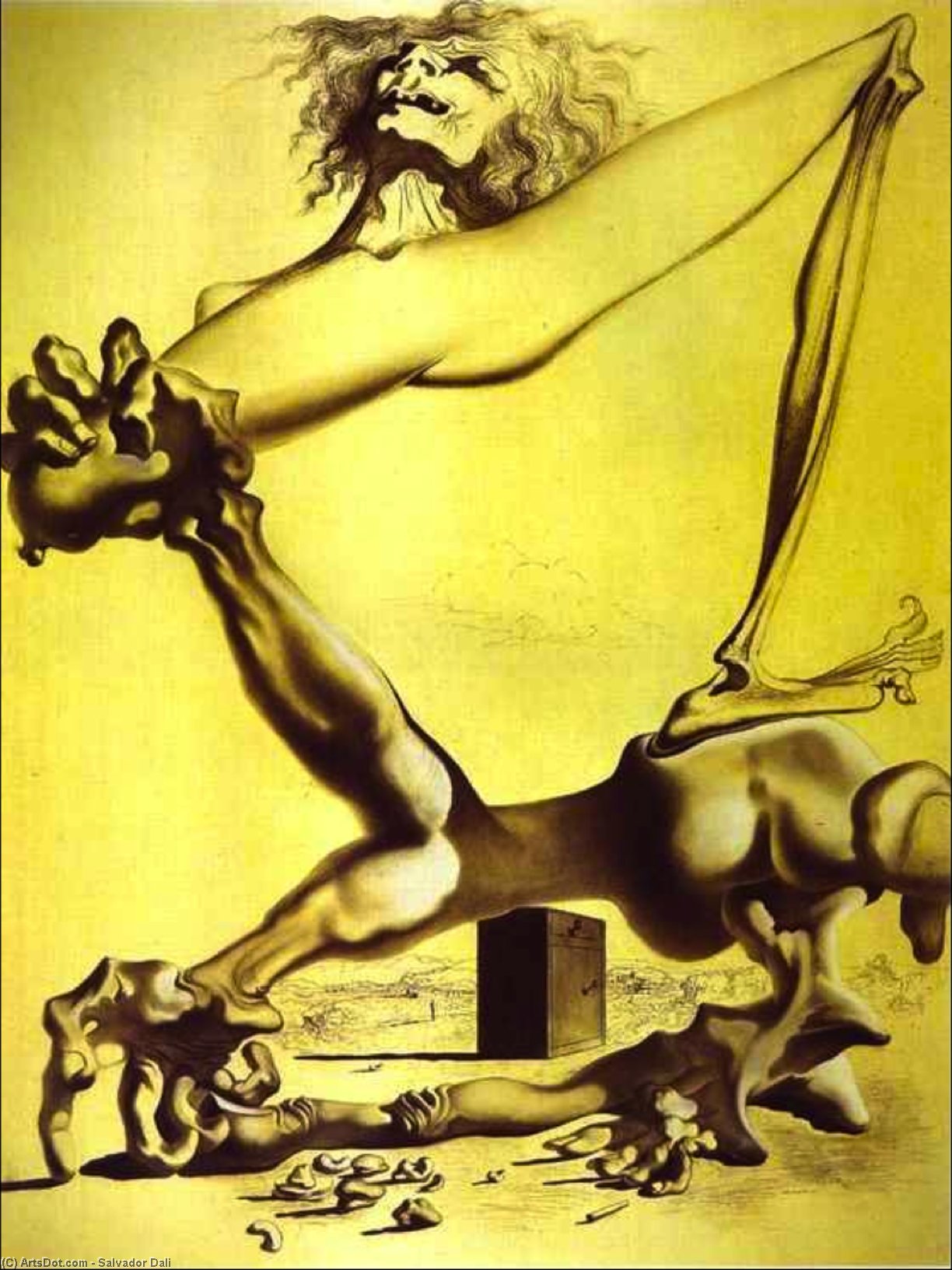 Ordem Reproduções De Arte Premonição da Guerra Civil, 1936 por Salvador Dali (Inspirado por) (1904-1989, Spain) | ArtsDot.com