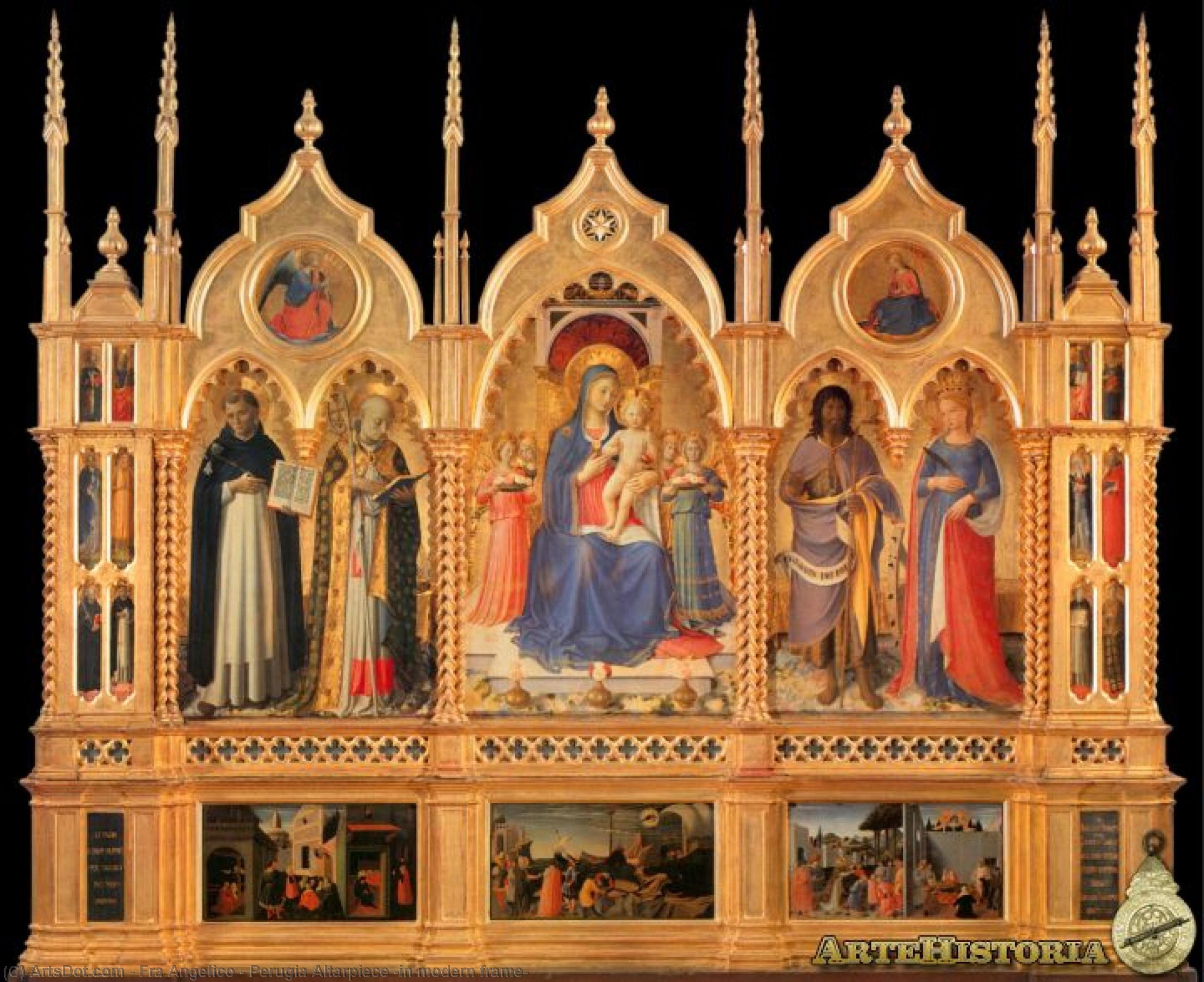 Order Oil Painting Replica Perugia Altarpiece (in modern frame), 1447 by Fra Angelico (1395-1455, Italy) | ArtsDot.com