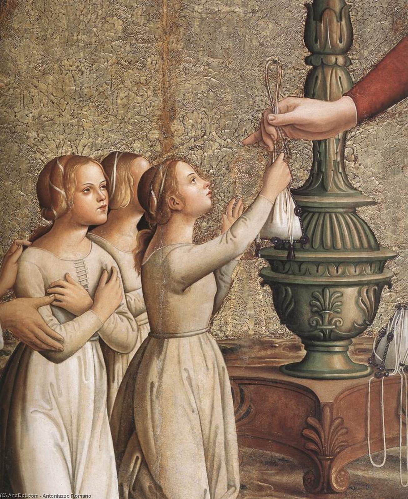 Ordinare Riproduzioni Di Quadri Annunciazione (particolare), 1485 di Antoniazzo Romano (1430-1508, Italy) | ArtsDot.com