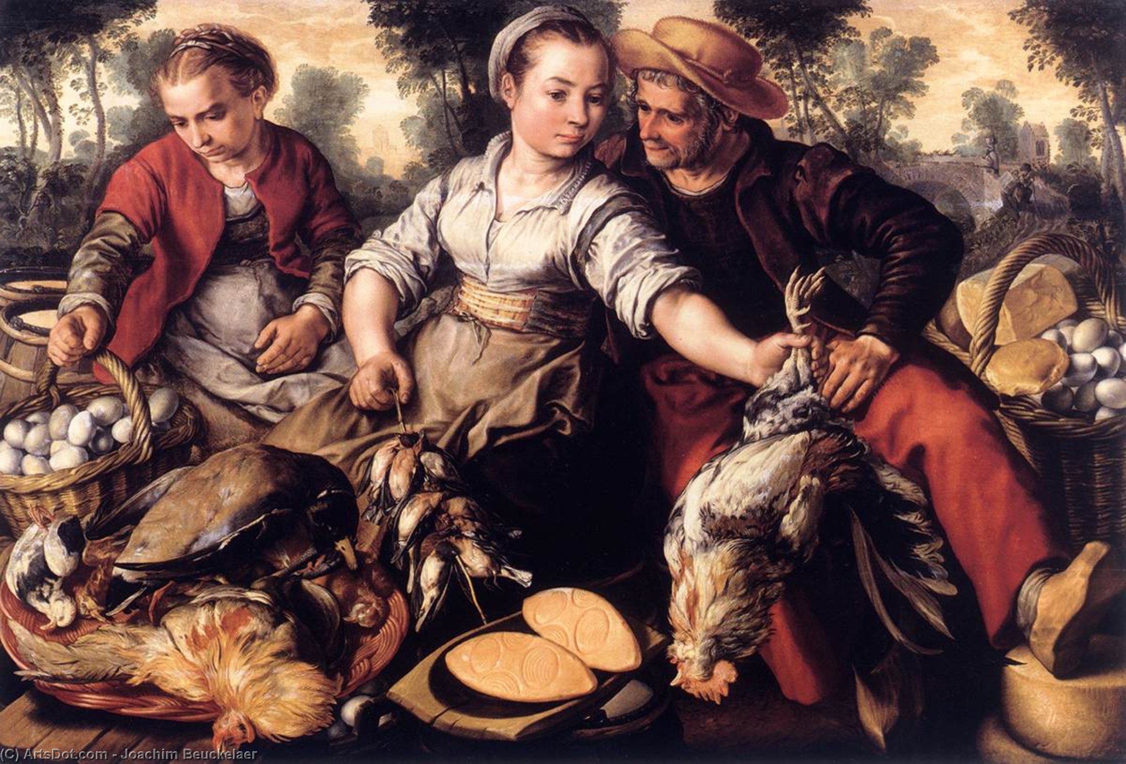 Ordinare Riproduzioni D'arte Scena di mercato, 1563 di Joachim Beuckelaer (1533-1573, Belgium) | ArtsDot.com
