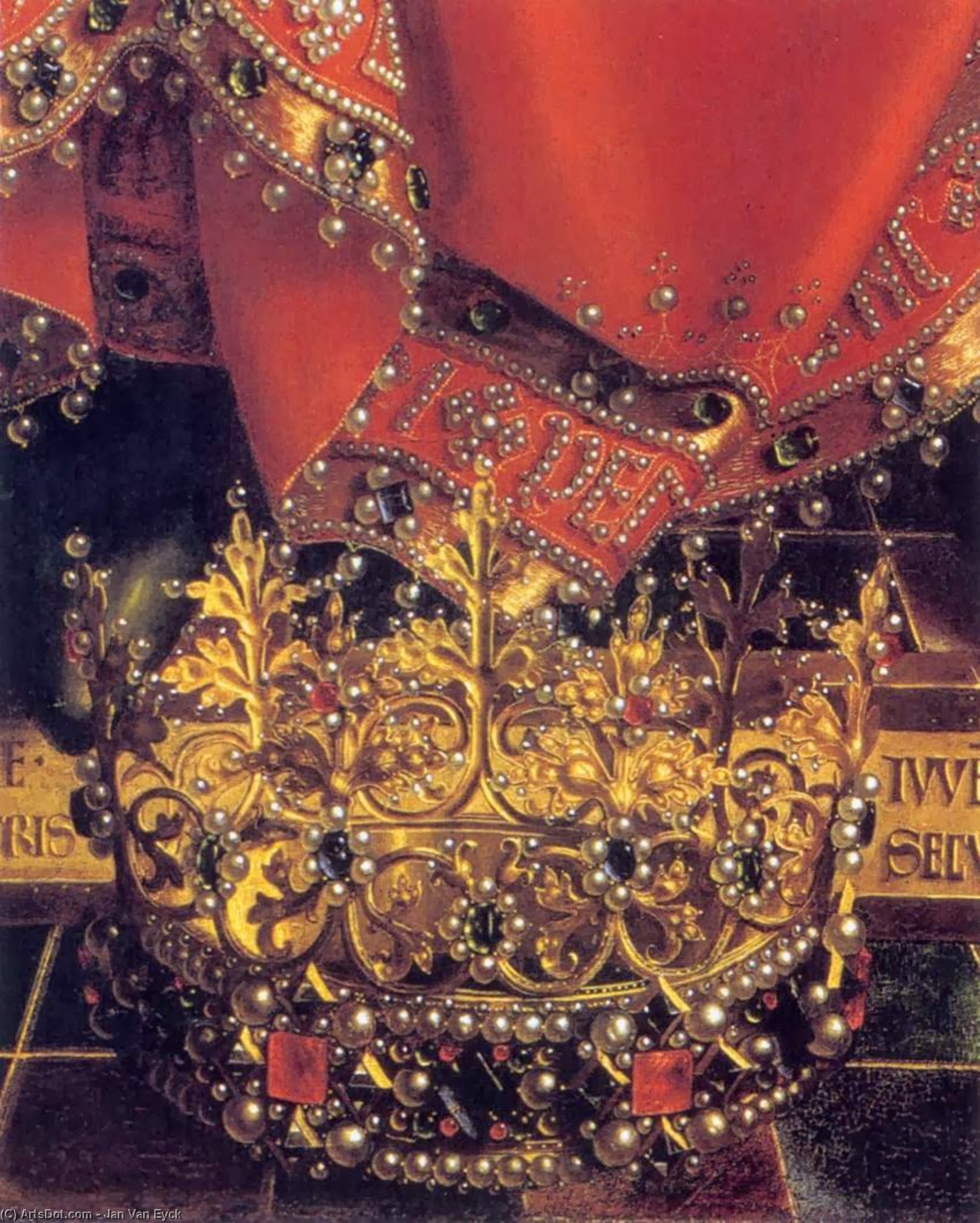 Order Paintings Reproductions The Ghent Altarpiece: God Almighty (detail), 1426 by Jan Van Eyck (1390-1441, Netherlands) | ArtsDot.com