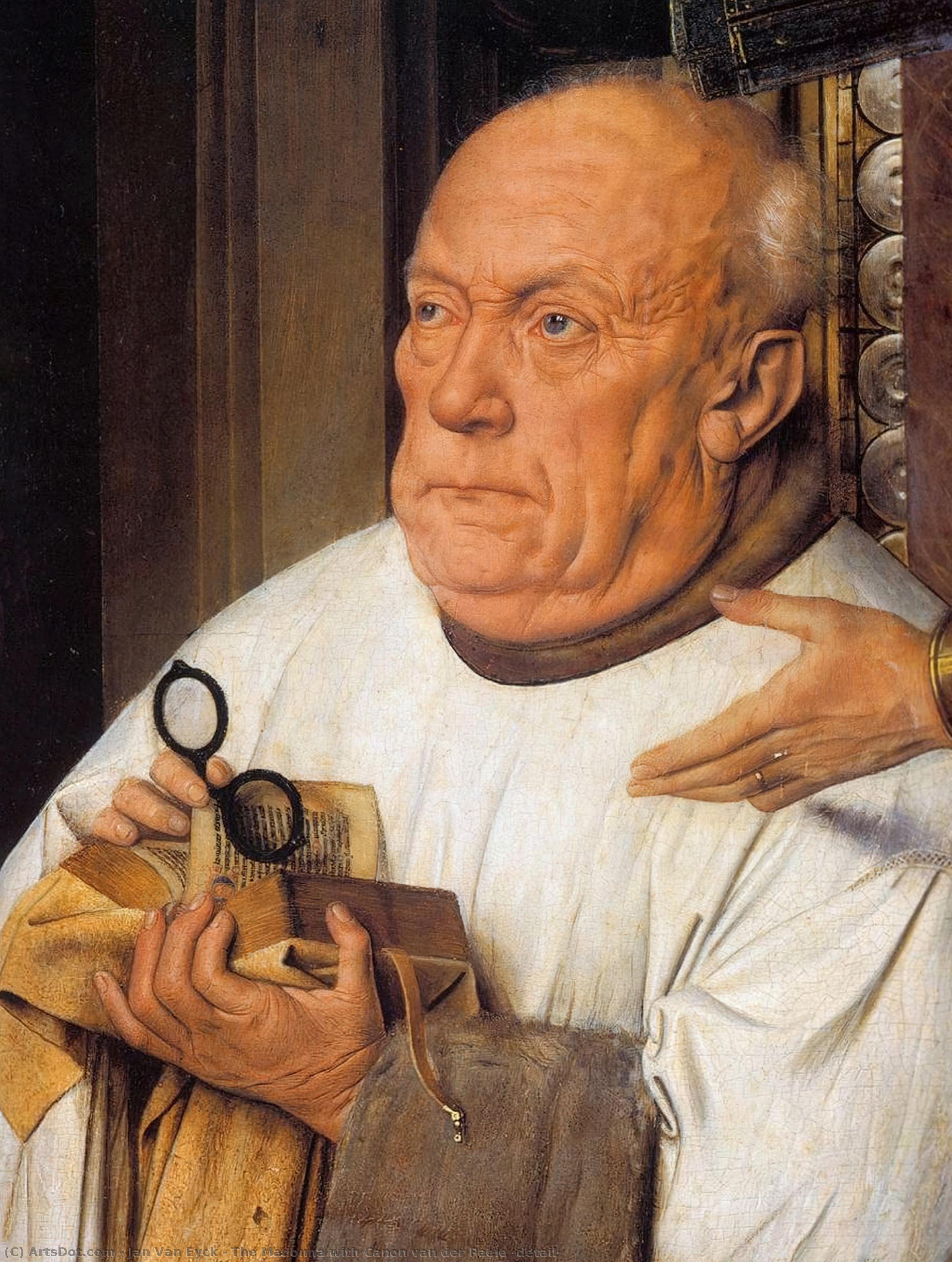 順序 油絵 キヤノン・ヴァン・デ・パレ(ディテール)のマドンナ, 1436 バイ Jan Van Eyck (1390-1441, Netherlands) | ArtsDot.com