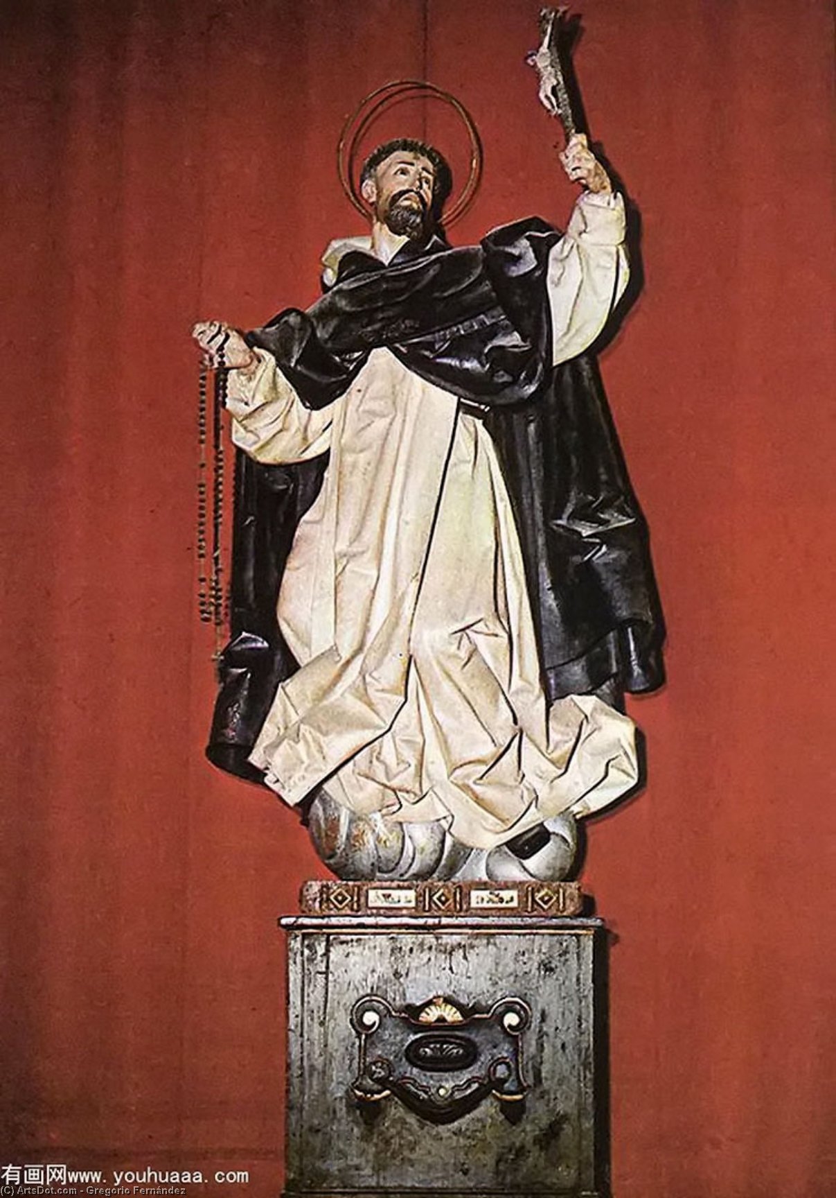 Order Oil Painting Replica St Dominic by Gregorio Fernández (1576-1636) | ArtsDot.com