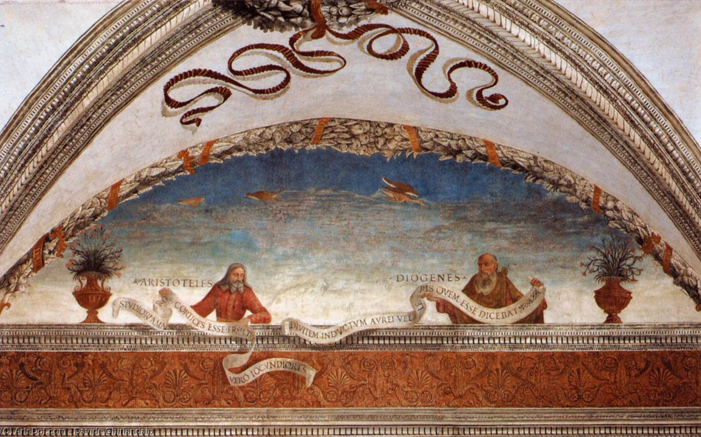 Order Artwork Replica Aristotle and Diogenes, 1475 by Davide Ghirlandaio (1452-1525, Italy) | ArtsDot.com