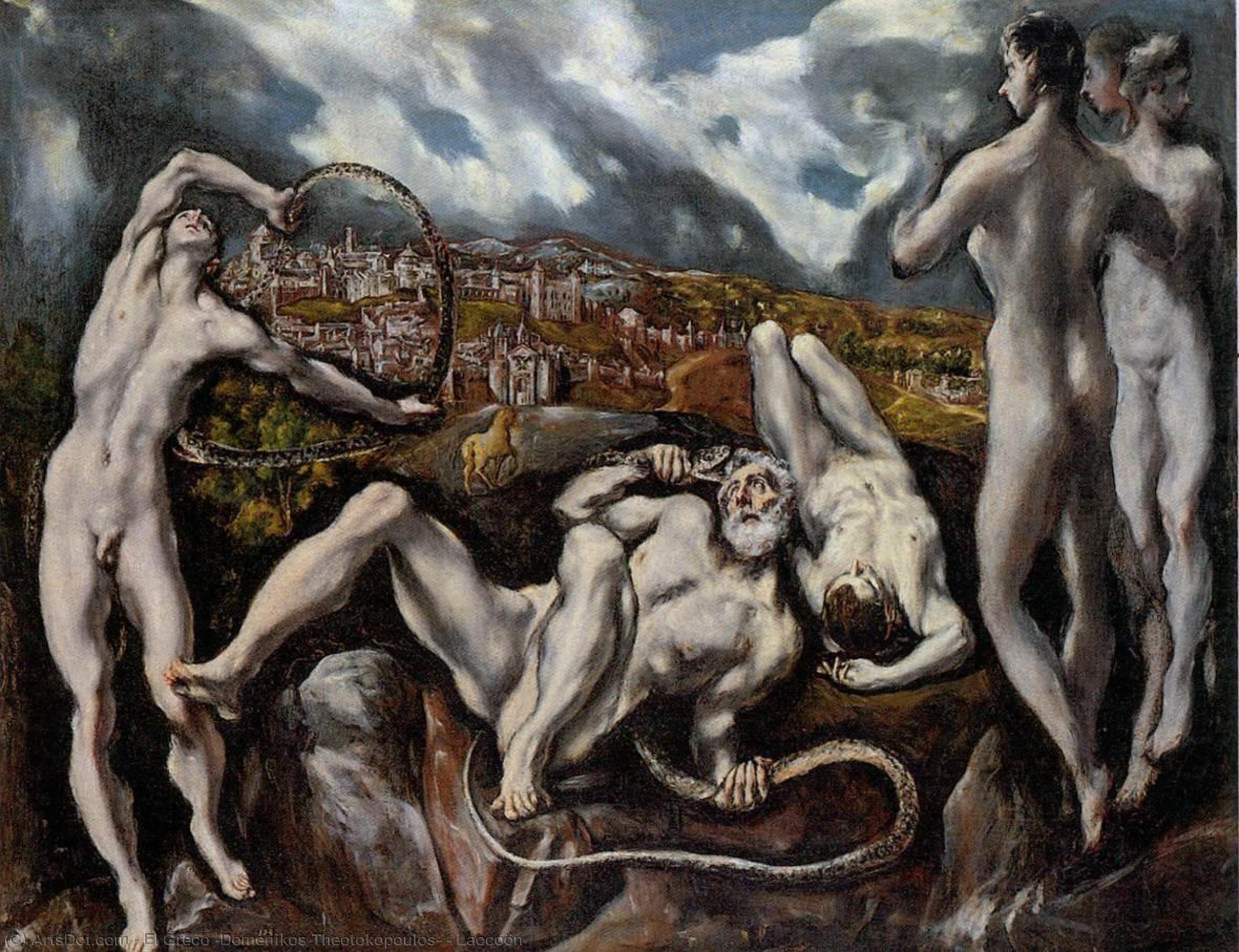 順序 油絵 ラオケーン, 1610 バイ El Greco (Doménikos Theotokopoulos) (1541-1614, Greece) | ArtsDot.com