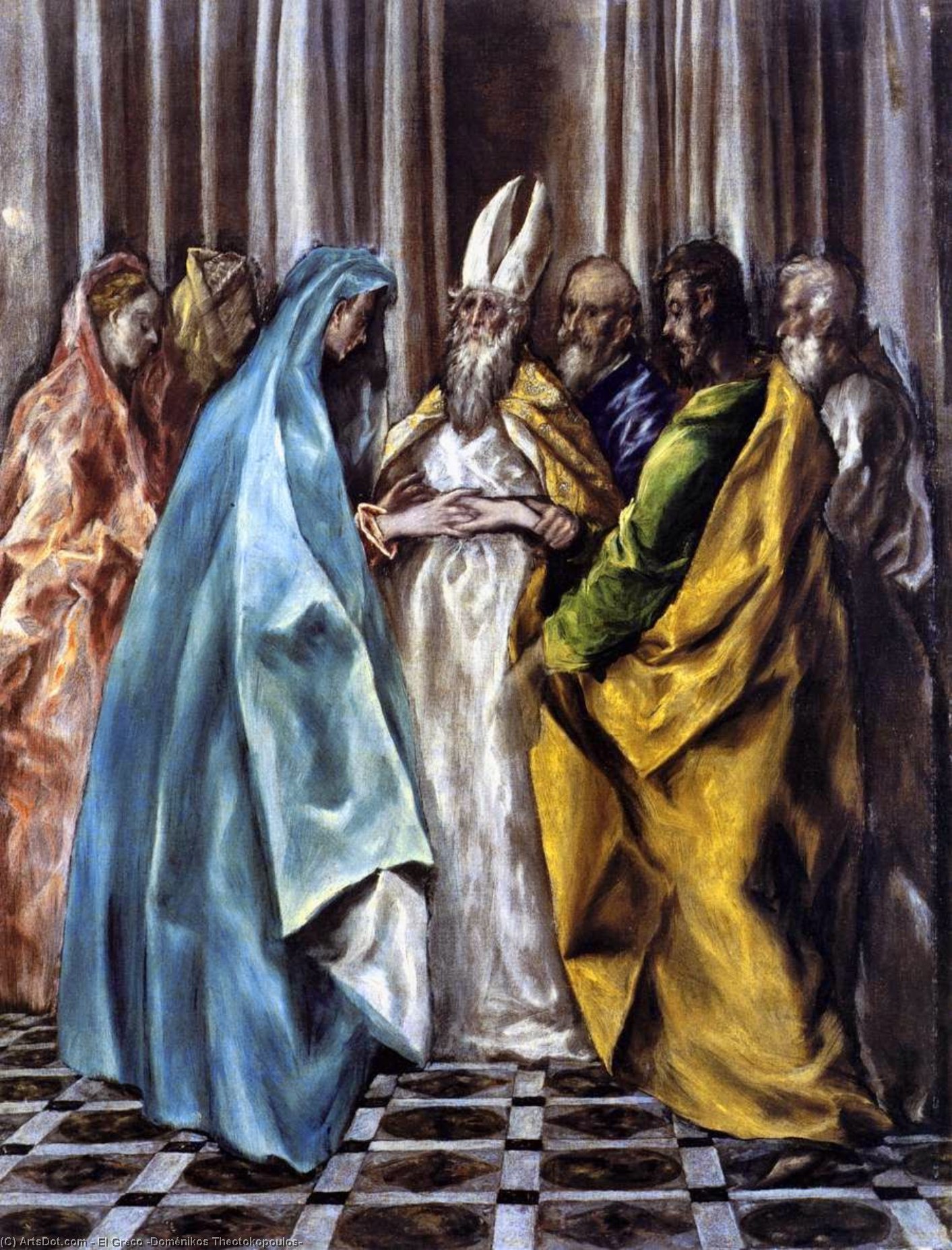 Order Artwork Replica The Marriage of the Virgin, 1613 by El Greco (Doménikos Theotokopoulos) (1541-1614, Greece) | ArtsDot.com