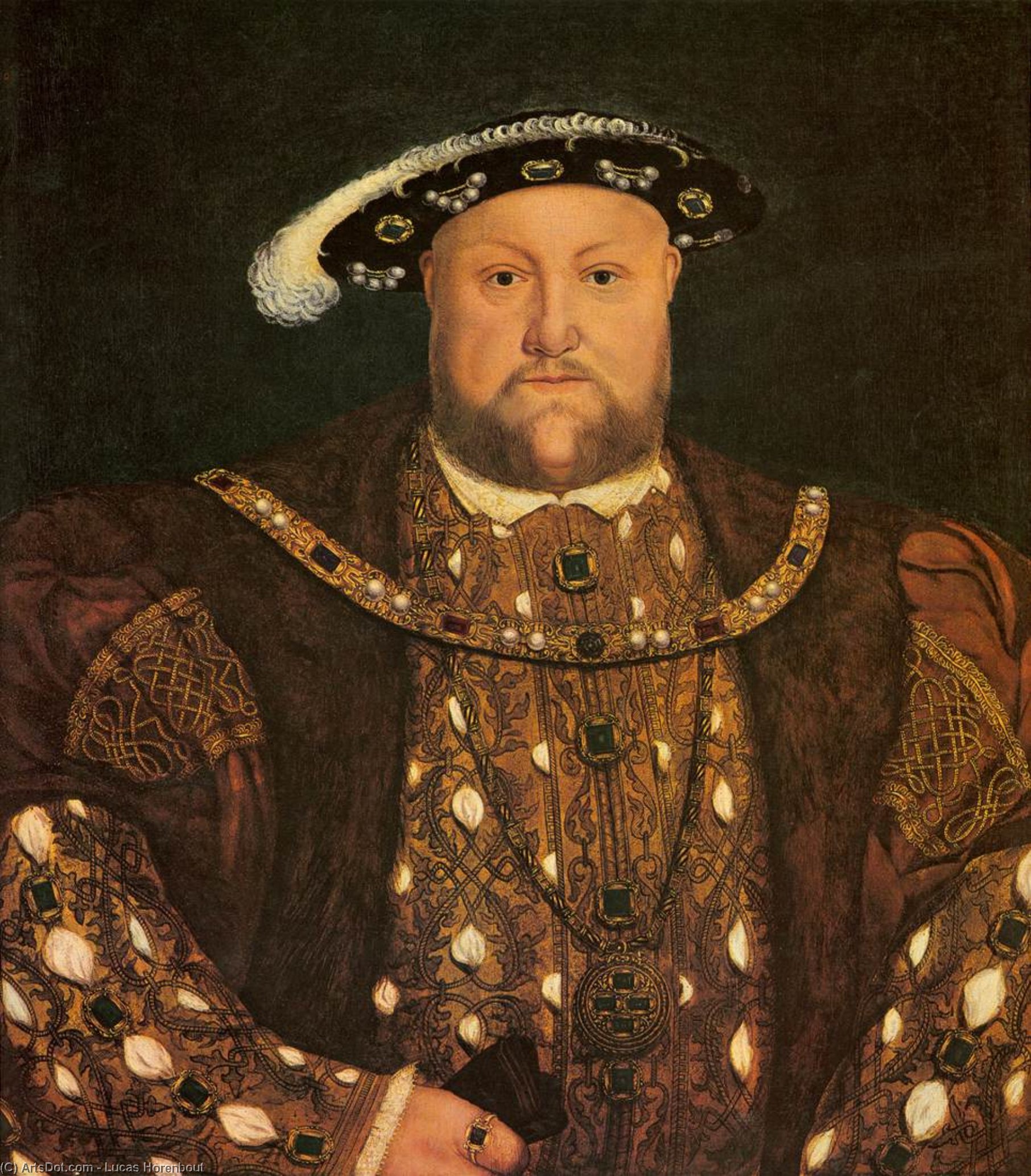 Buy Museum Art Reproductions Henry VIII, 1526 by Lucas Horenbout (1492-1544, Belgium) | ArtsDot.com