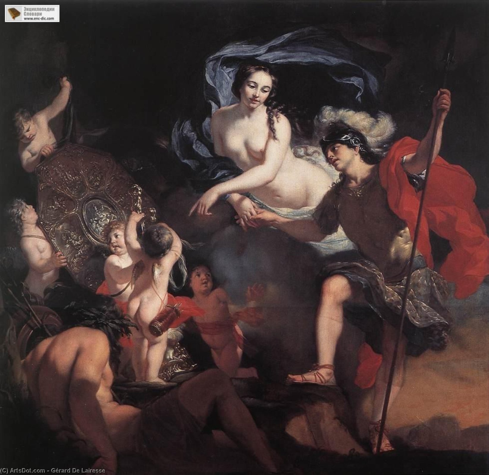 Buy Museum Art Reproductions Venus Presenting Weapons to Aeneas by Gérard De Lairesse (1640-1711, Belgium) | ArtsDot.com