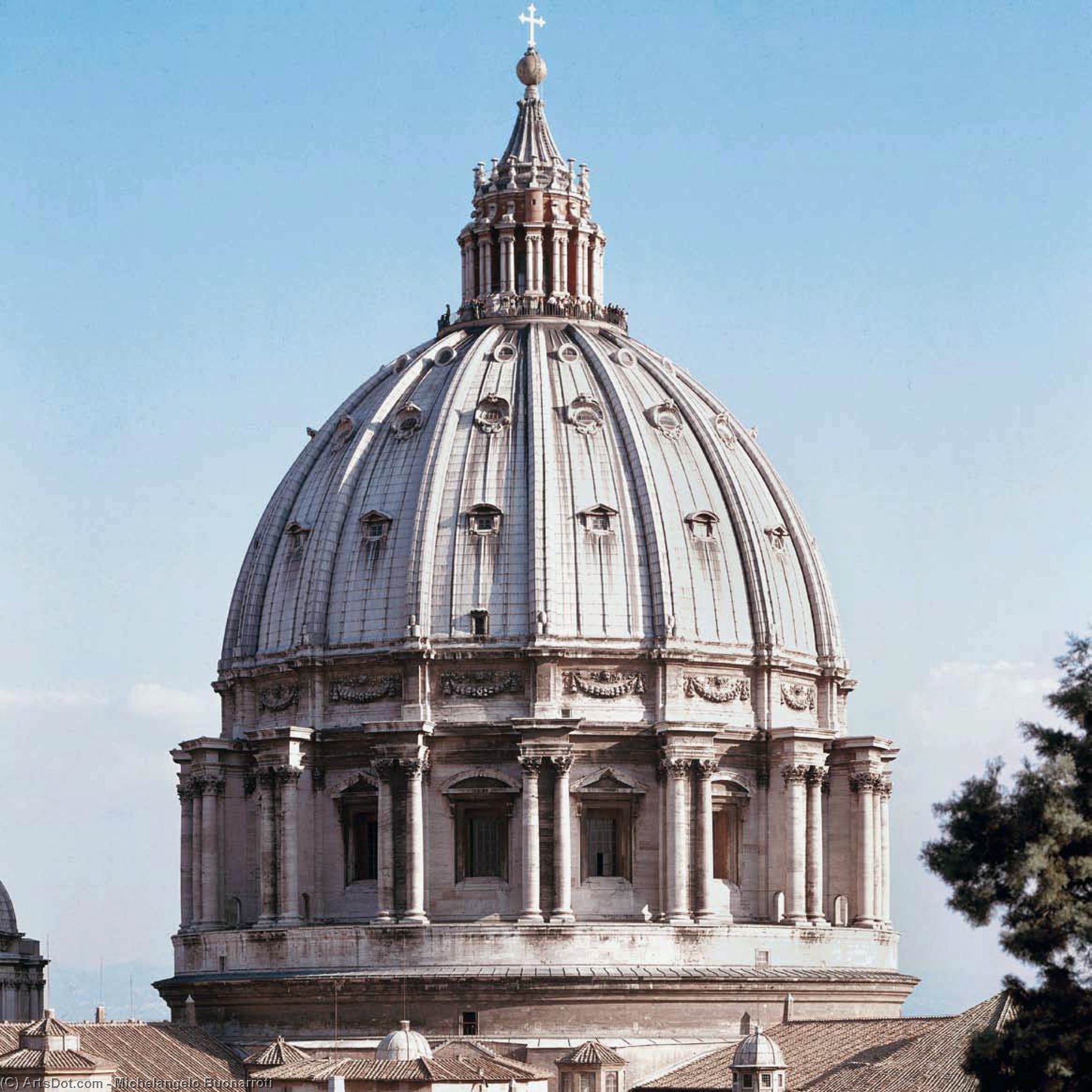 Order Oil Painting Replica Dome of St Peter`s, 1564 by Michelangelo Buonarroti (1475-1564, Italy) | ArtsDot.com