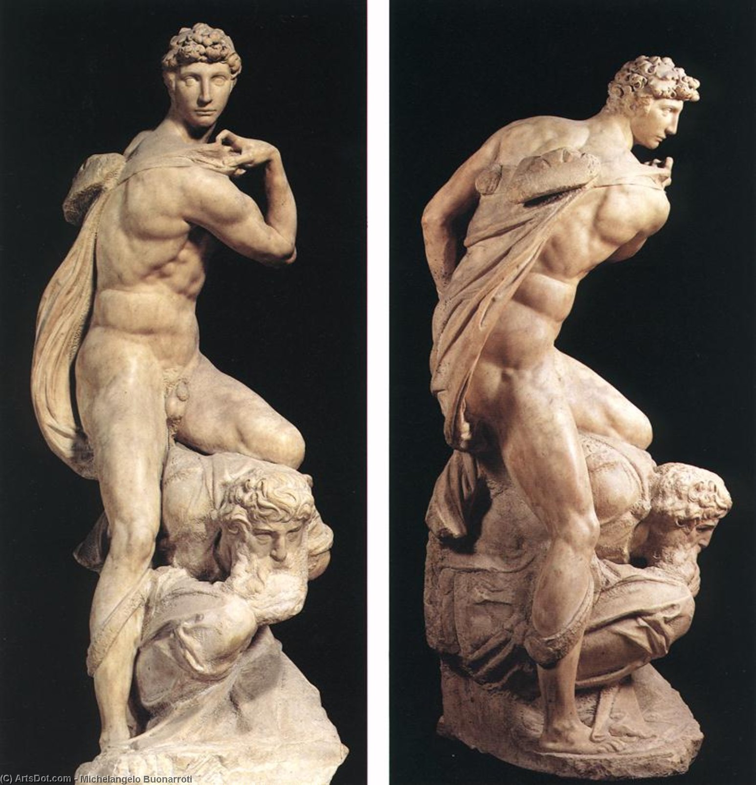 順序 油絵 ビクトリー, 1532 バイ Michelangelo Buonarroti (1475-1564, Italy) | ArtsDot.com