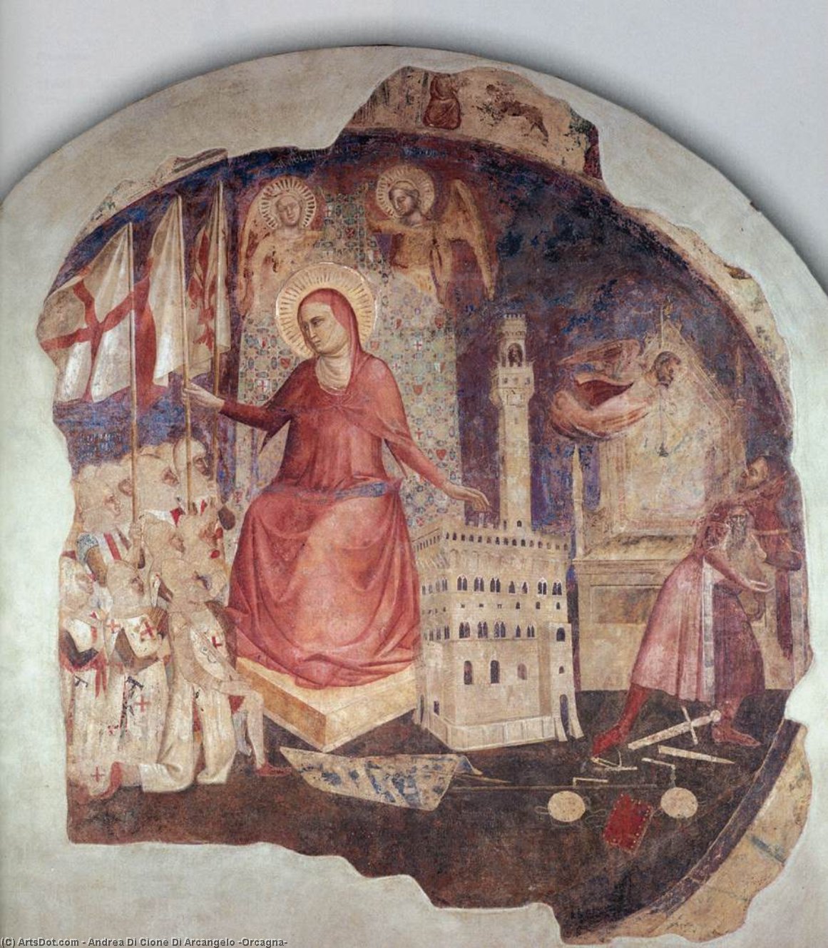 Ordinare Stampe Di Qualità Del Museo L`espulsione del Duca di Atene di Andrea Di Cione Di Arcangelo (Orcagna) (1308-1368, Italy) | ArtsDot.com