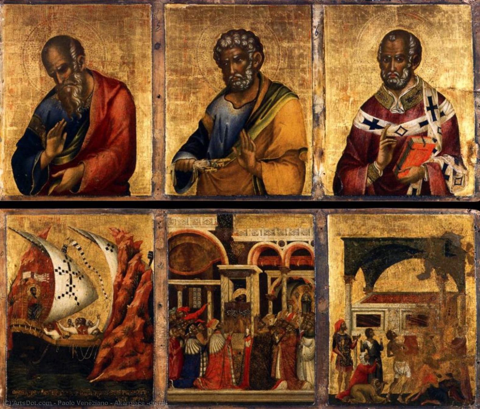 Order Art Reproductions Altarpiece (detail), 1345 by Paolo Veneziano (1333-1358, Italy) | ArtsDot.com