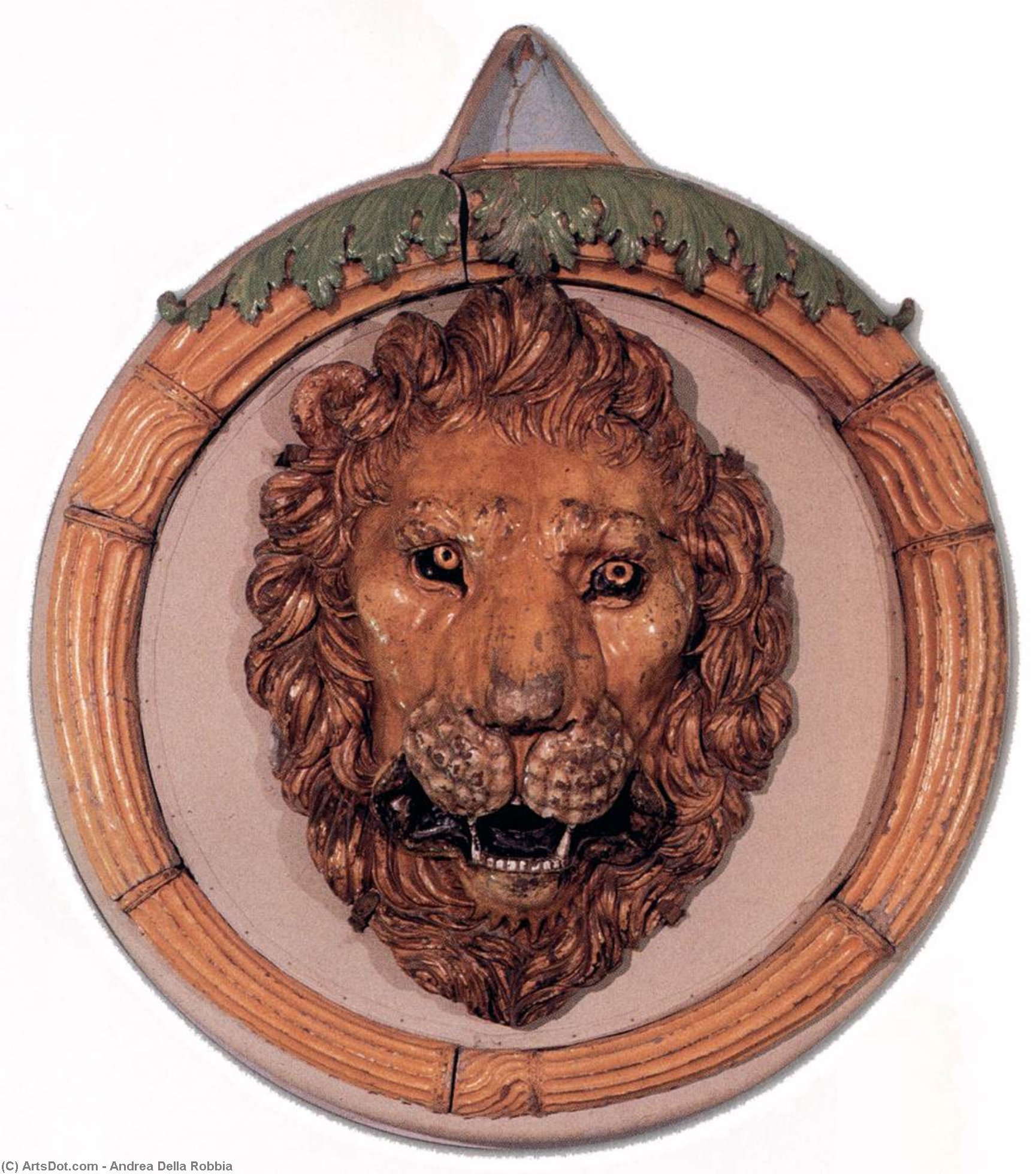 Order Artwork Replica Emblem of Leo X, 1520 by Andrea Della Robbia (1435-1525, Italy) | ArtsDot.com