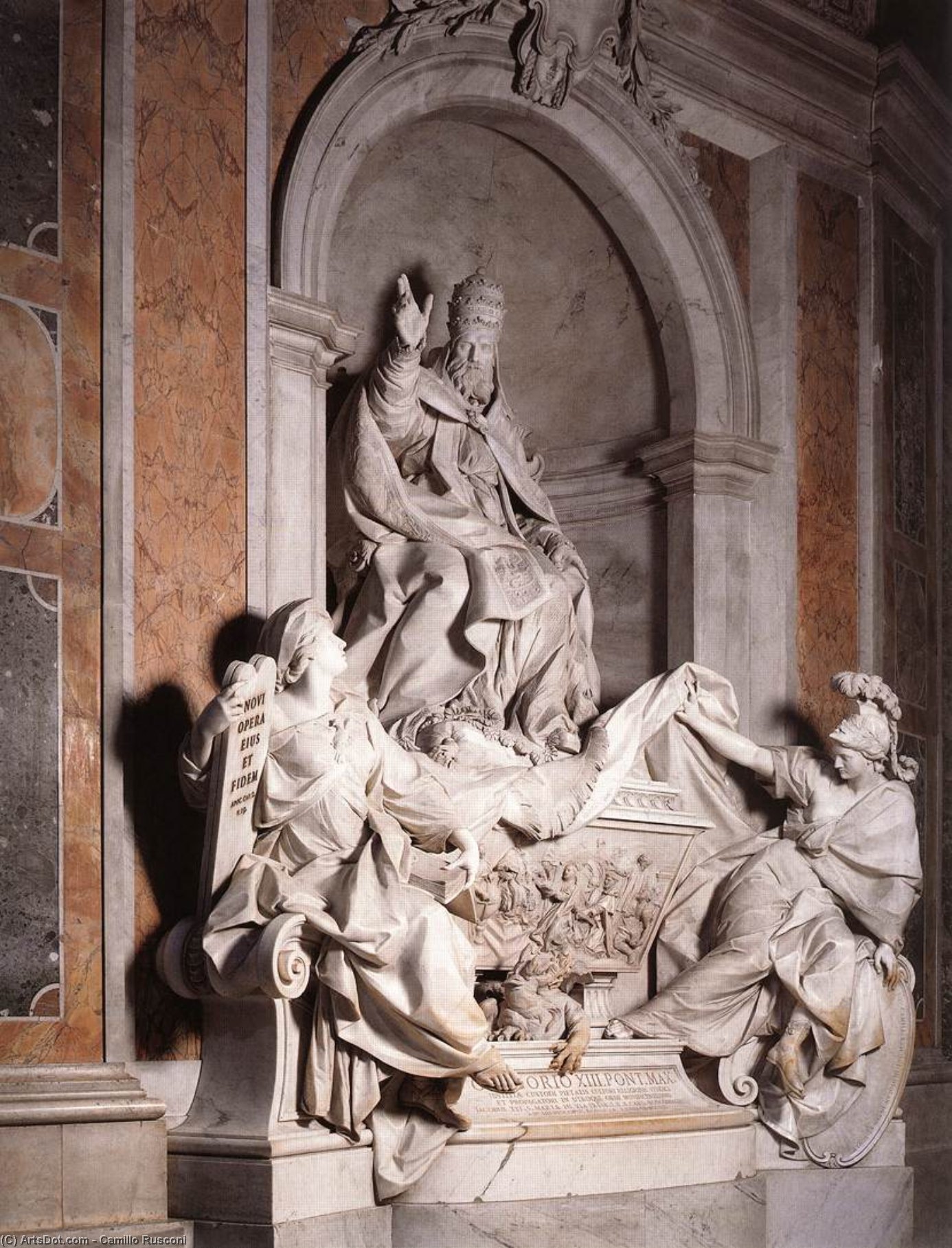 Order Artwork Replica Tomb of Gregory XIII, 1719 by Camillo Rusconi (1658-1728, Italy) | ArtsDot.com