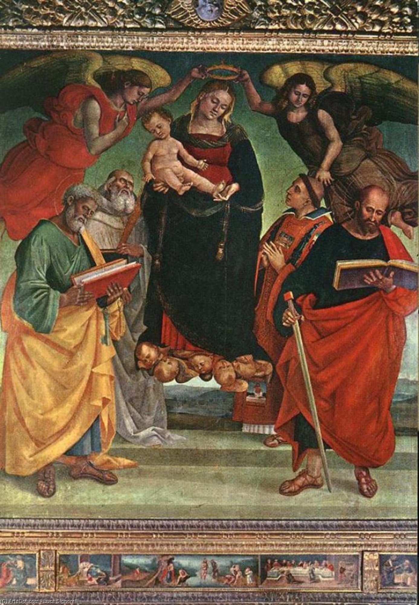 Order Artwork Replica Madonna and Child with Saints by Luca Signorelli (1450-1523, Italy) | ArtsDot.com