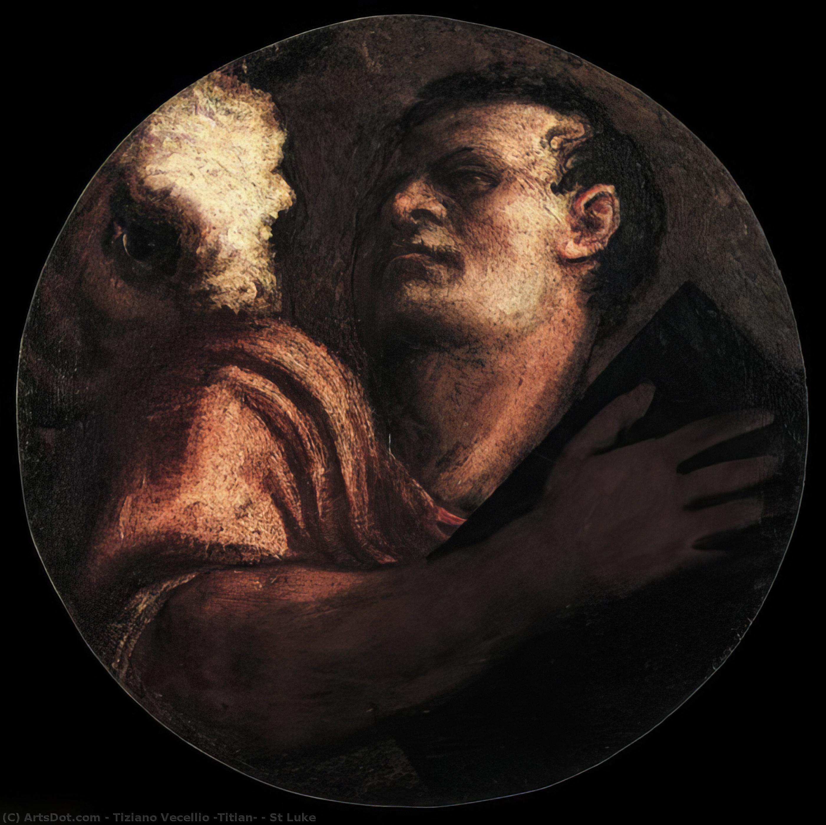 顺序 藝術再現 圣卢克 通过 Tiziano Vecellio (Titian) (1490-1576, Italy) | ArtsDot.com