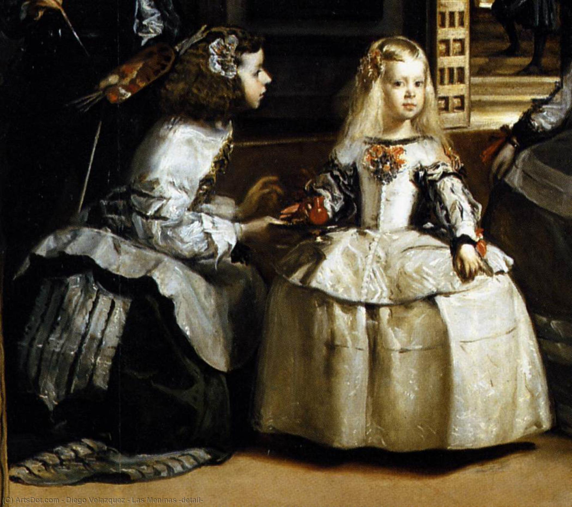 顺序 油畫 拉斯·梅尼纳斯(详情), 1656 通过 Diego Velazquez (1599-1660, Spain) | ArtsDot.com