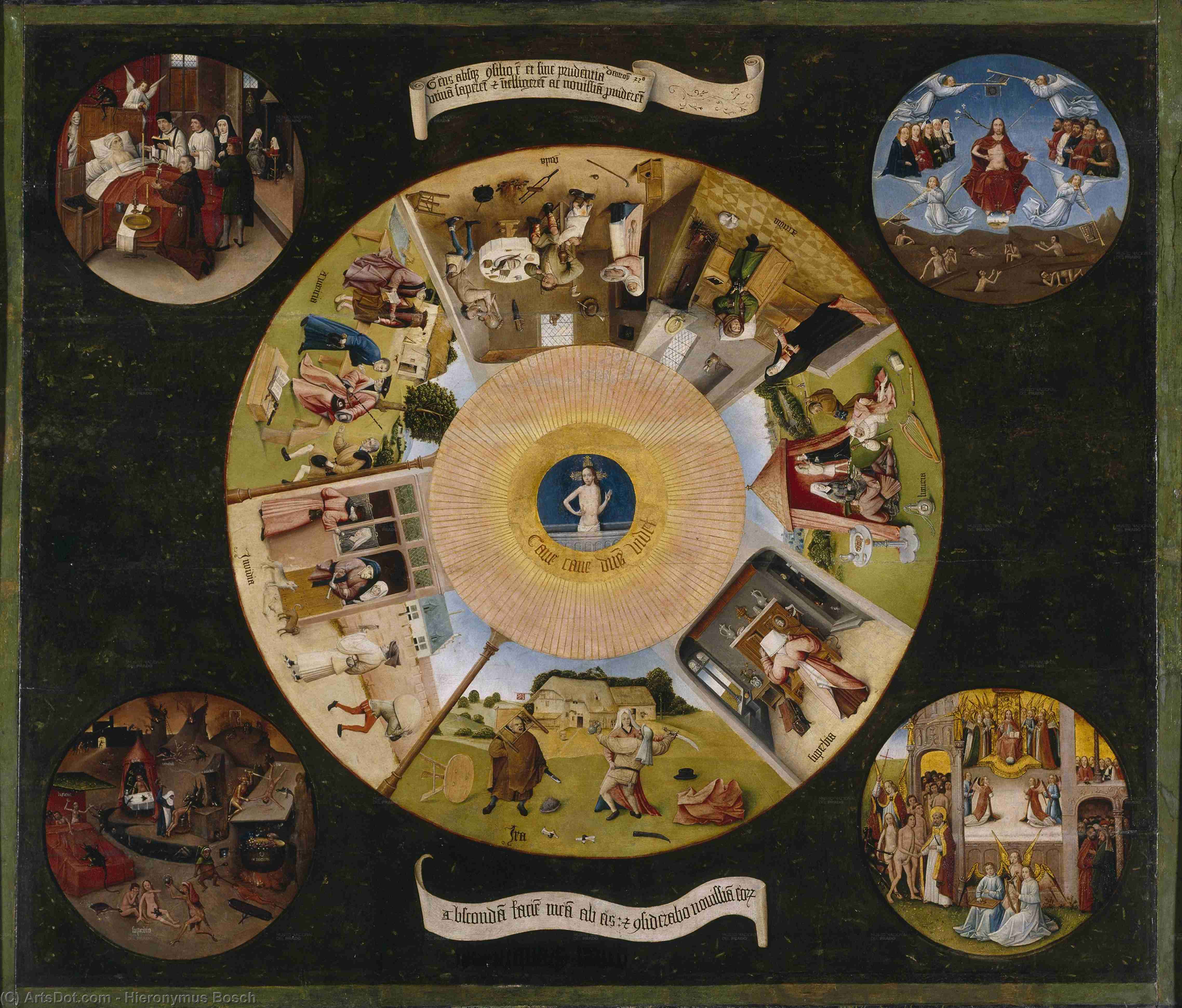 Order Paintings Reproductions The Seven Deadly Sins, 1480 by Hieronymus Bosch (1450-1516, Netherlands) | ArtsDot.com