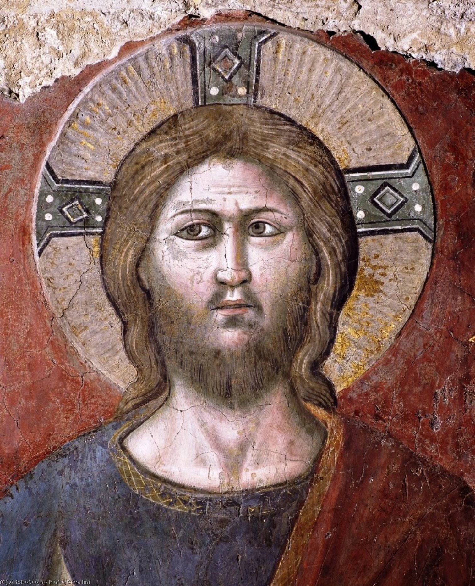 Order Oil Painting Replica The Last Judgement (detail) (16), 1290 by Pietro Cavallini (1240-1330, Italy) | ArtsDot.com