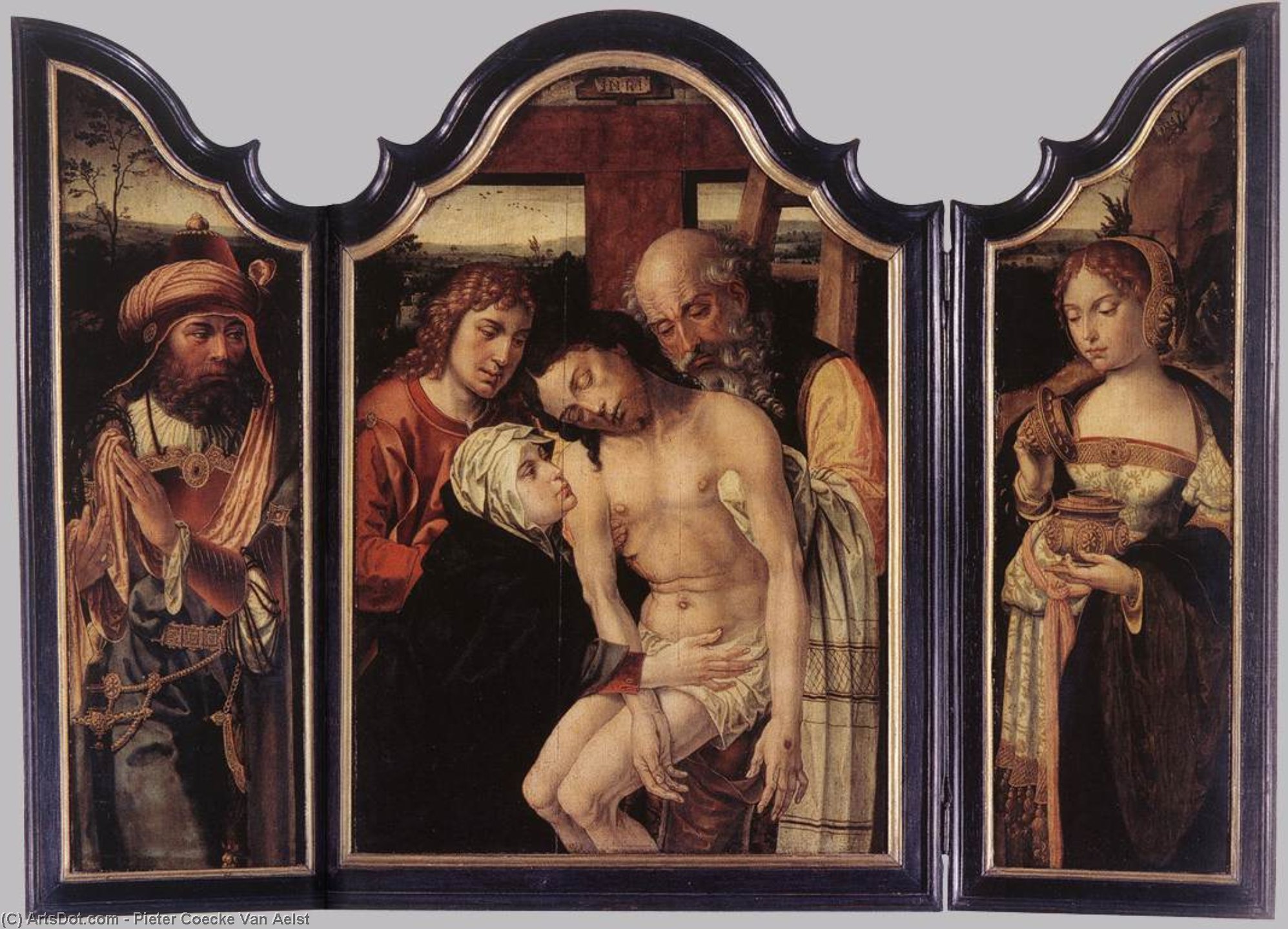 Order Artwork Replica Descent from the Cross, 1535 by Pieter Coecke Van Aelst (1502-1550, Belgium) | ArtsDot.com