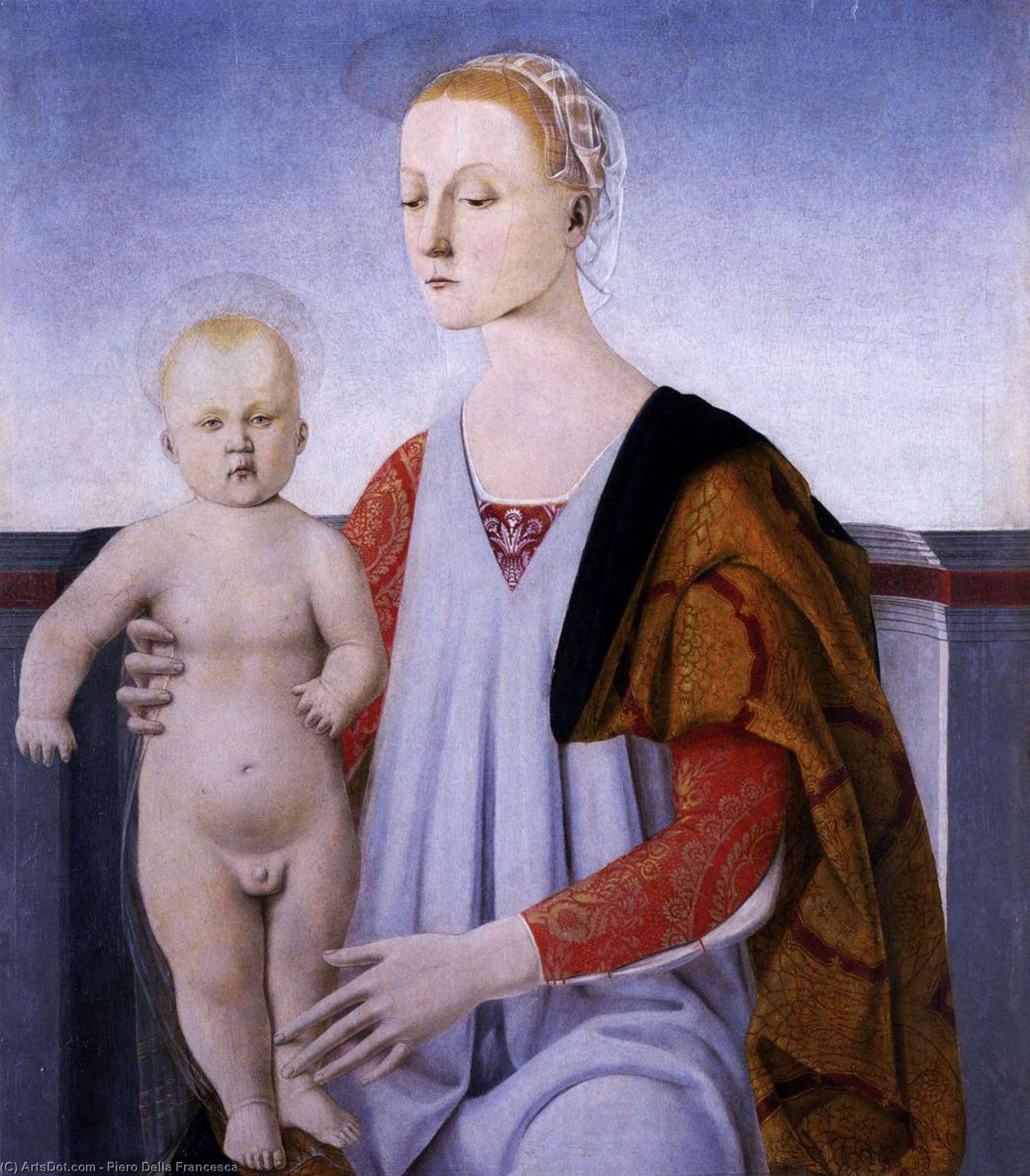 Order Paintings Reproductions Virgin and Child by Piero Della Francesca (1415-1492, Italy) | ArtsDot.com